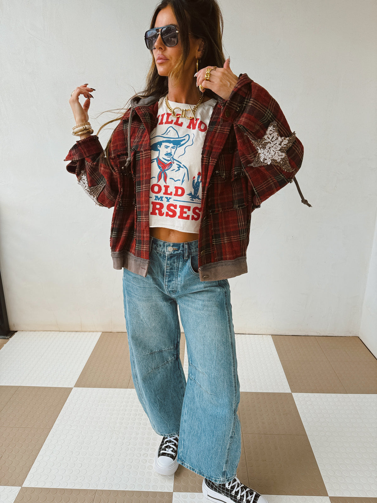 Rebel Red Shacket