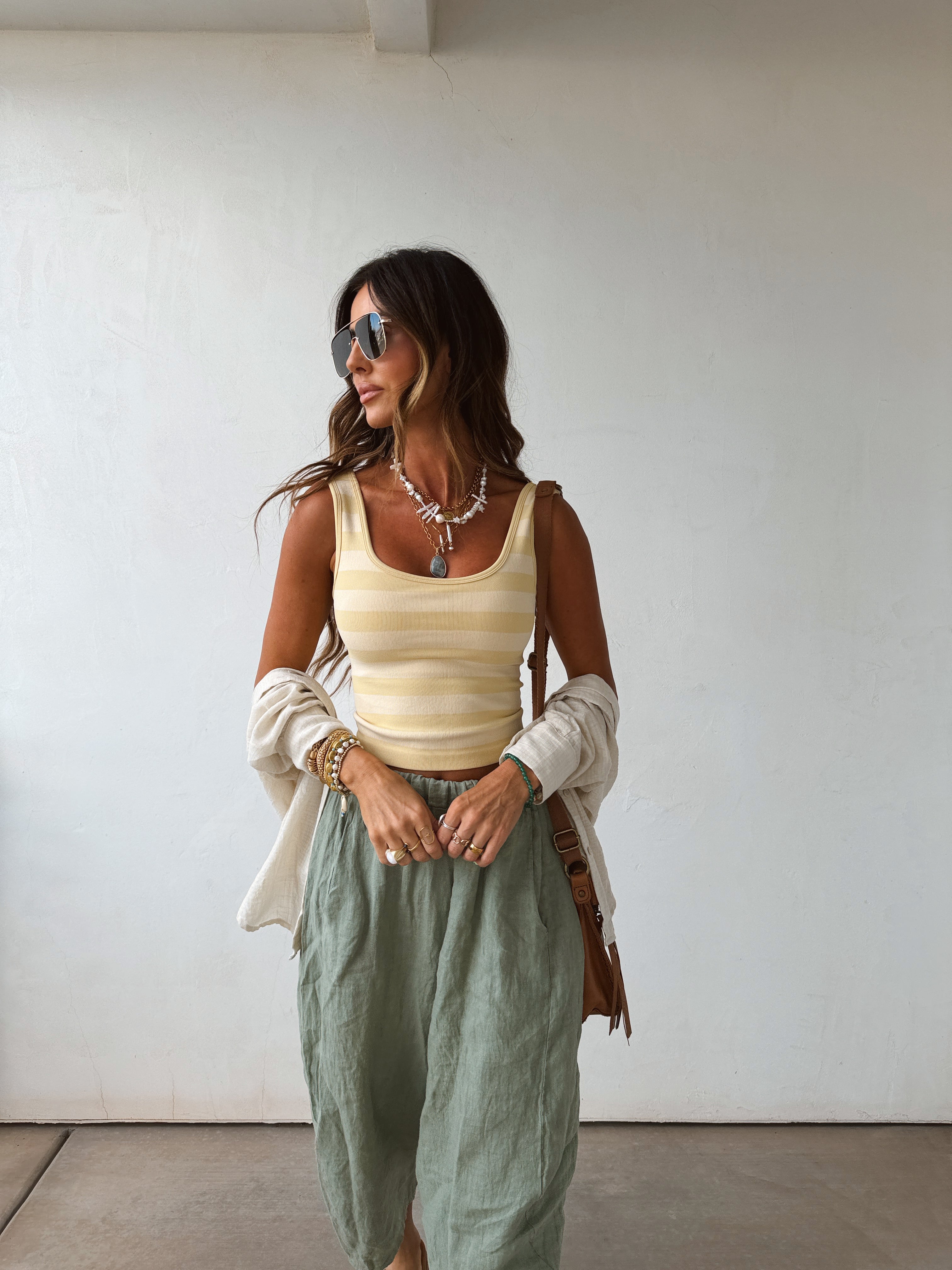 Herbal Linen Pants