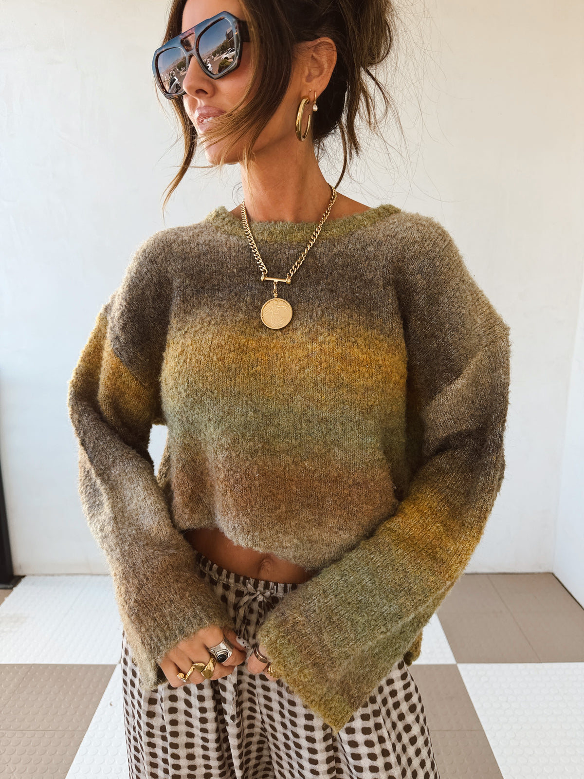 Ombré Skies Sweater