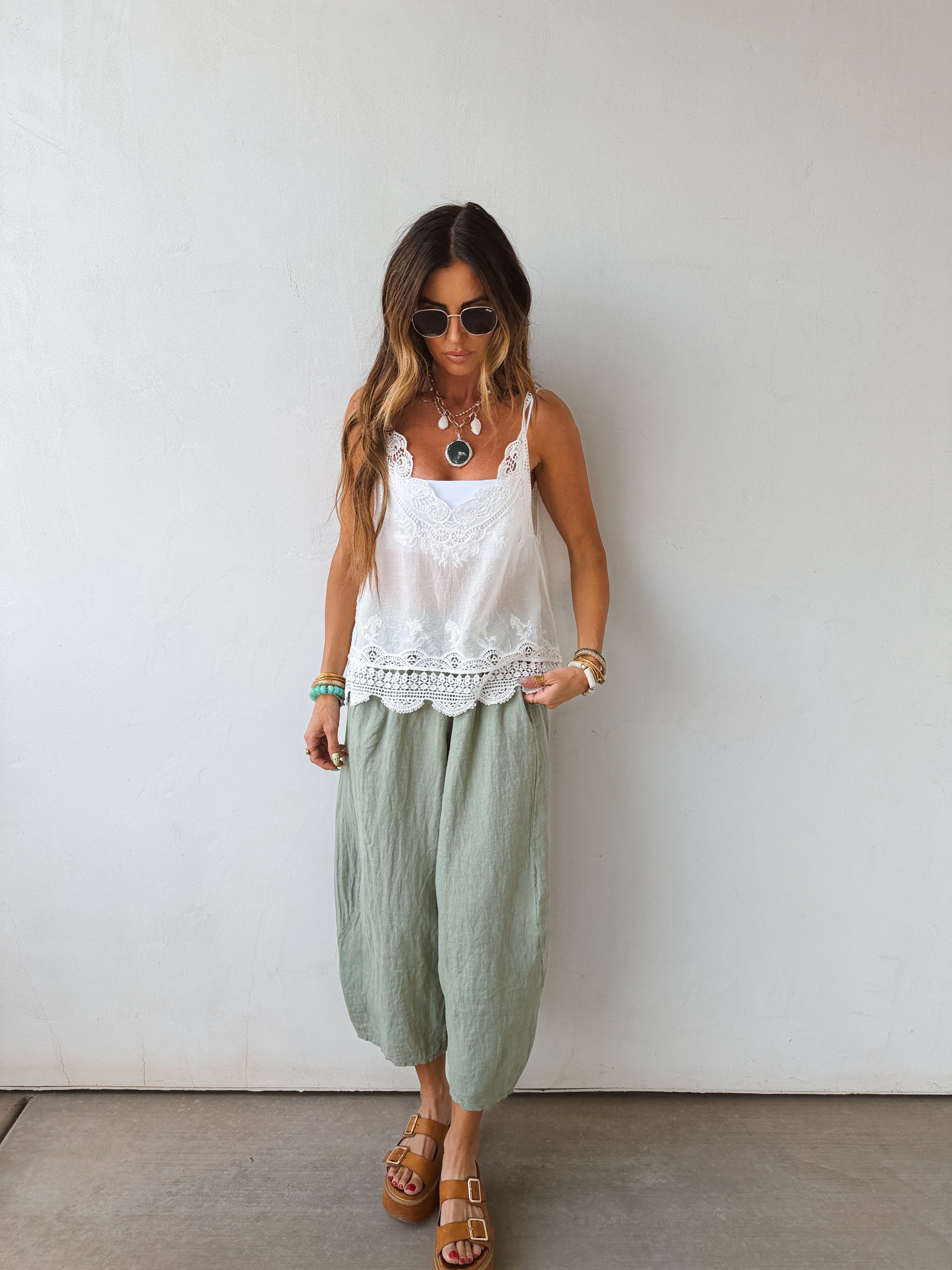 Herbal Linen Pants