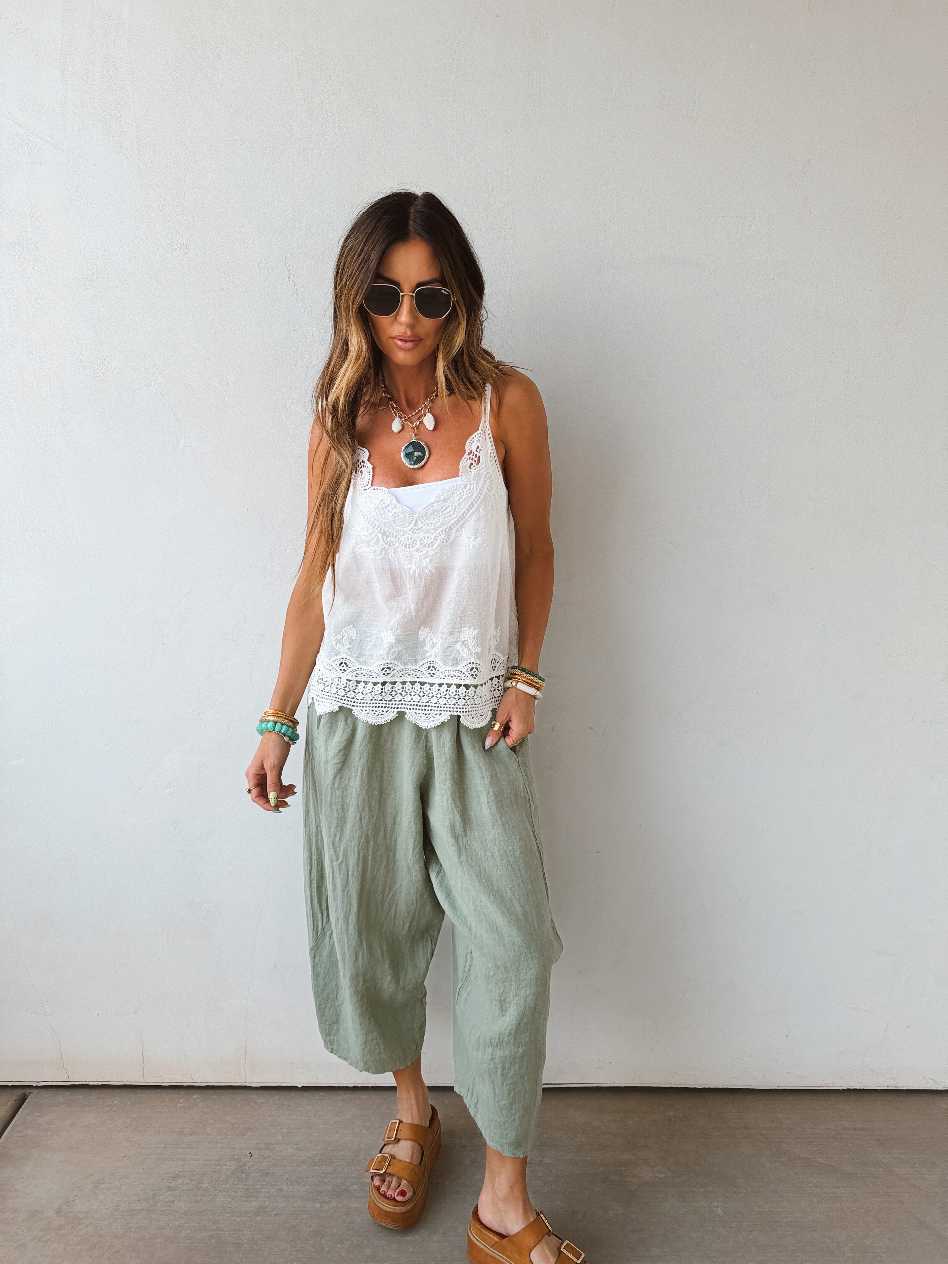 Herbal Linen Pants