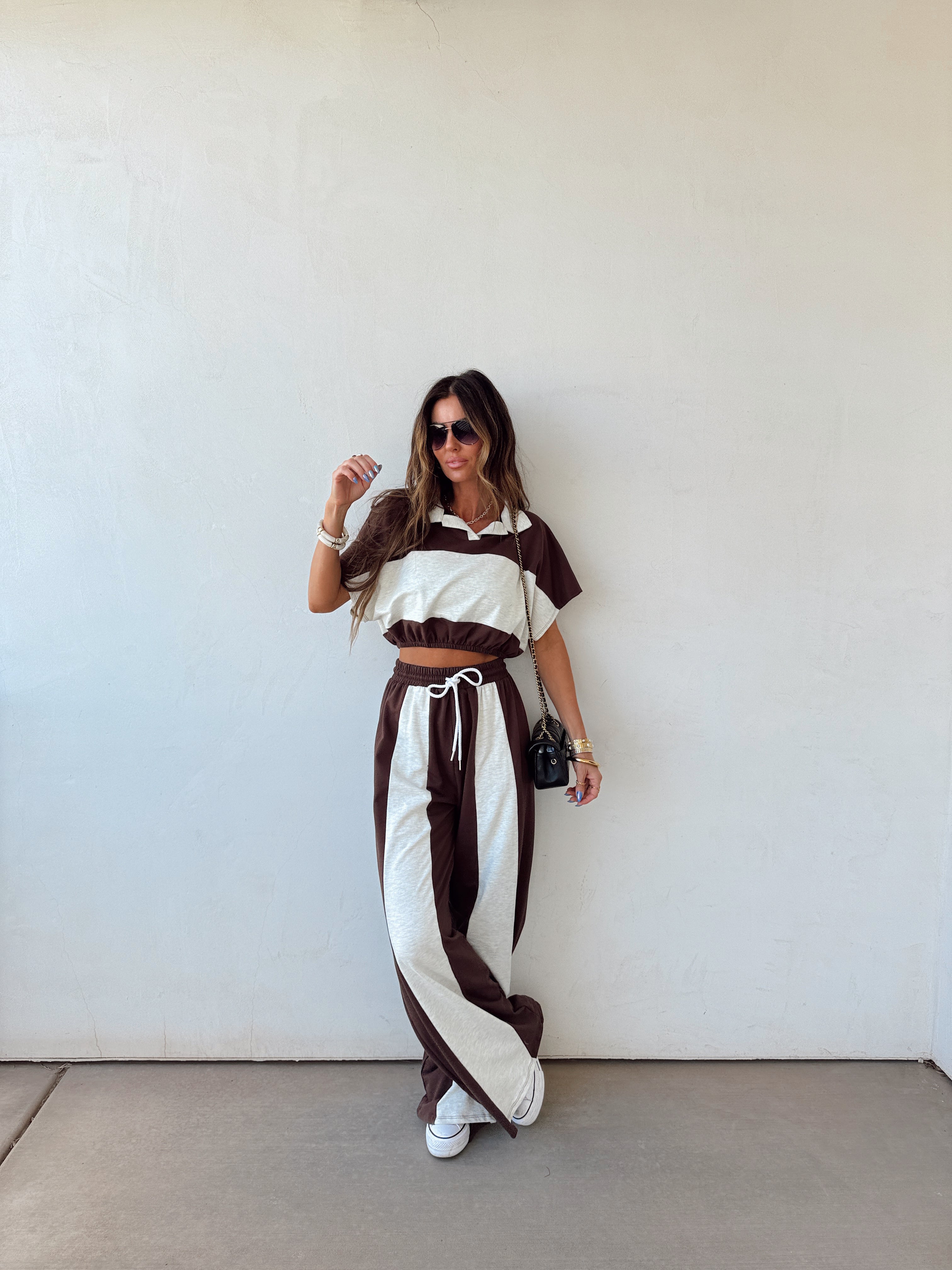Espresso Stripe Set