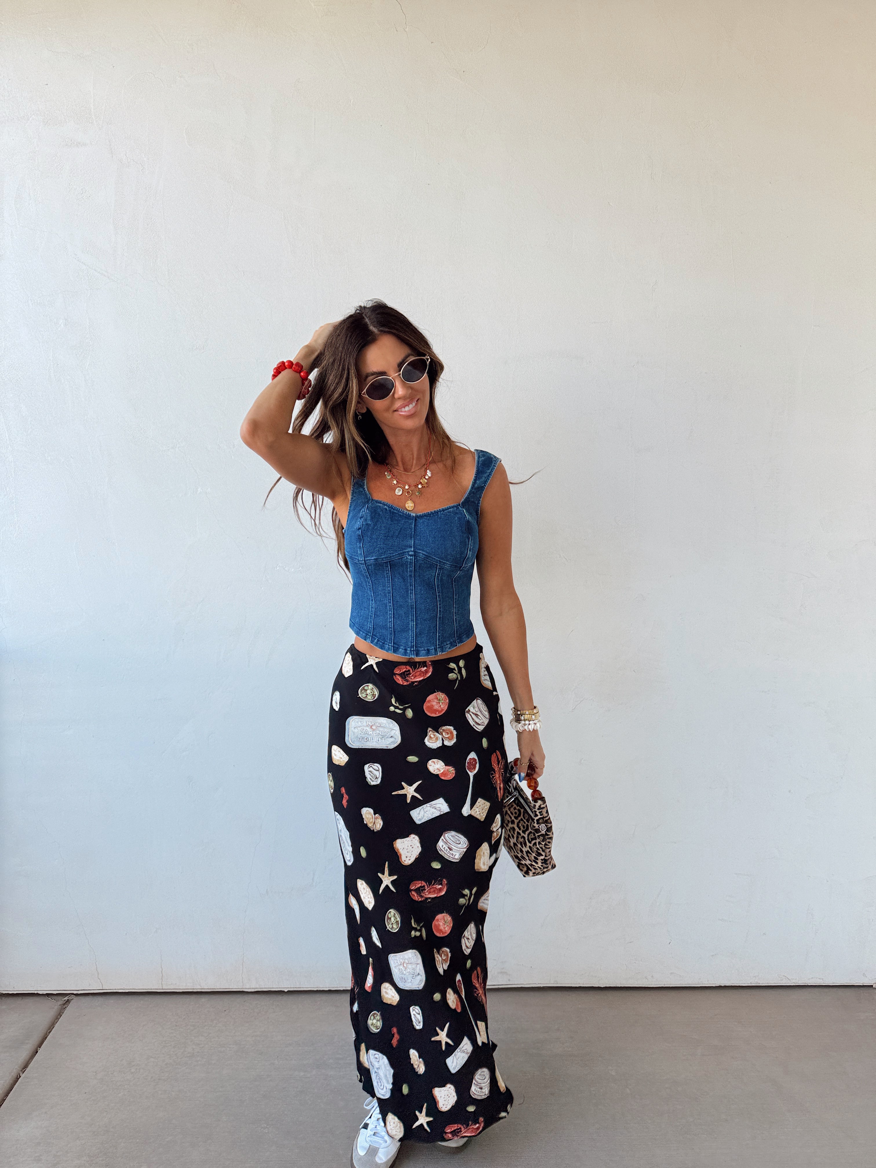 Defined Denim Zip Back Tank