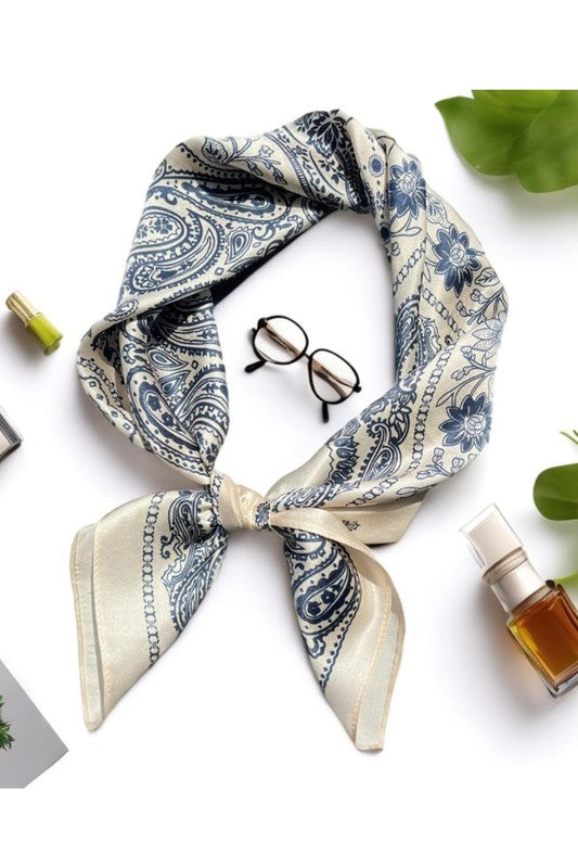 Blue Paisley Scarf