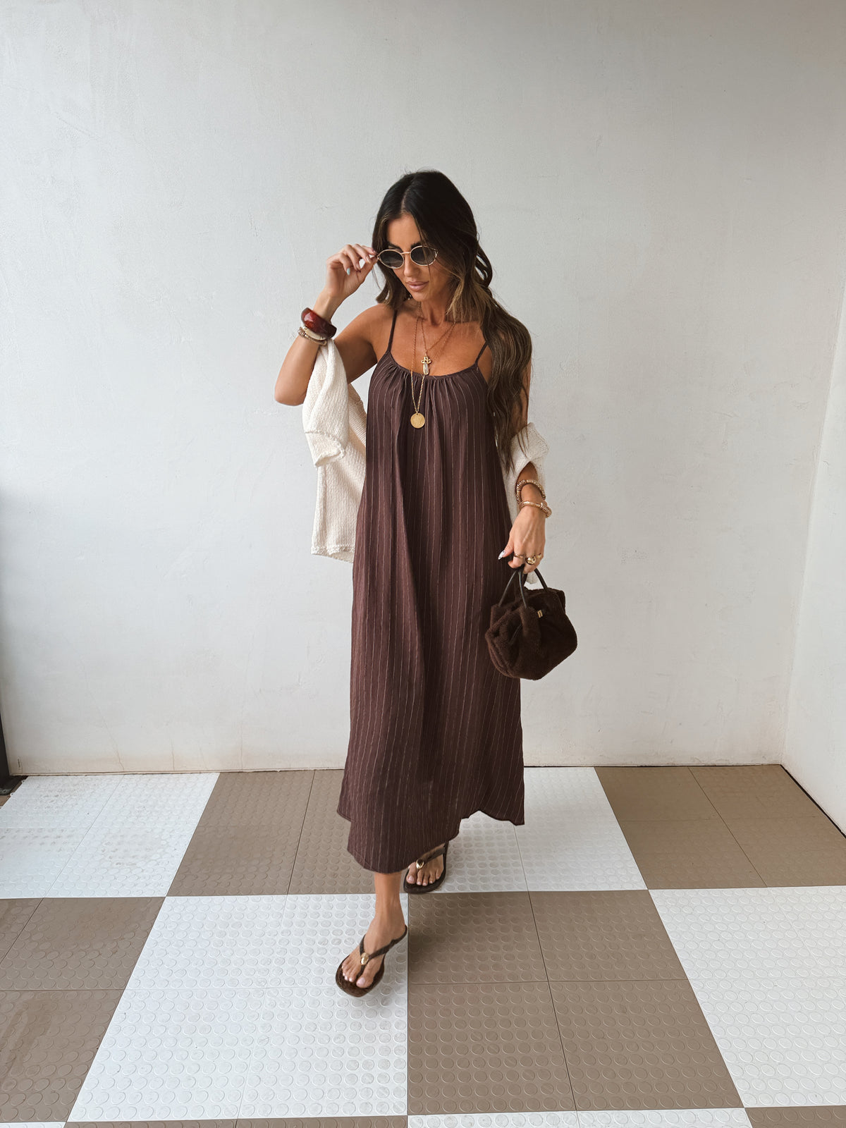 Girlfriend Pinstripe Dress