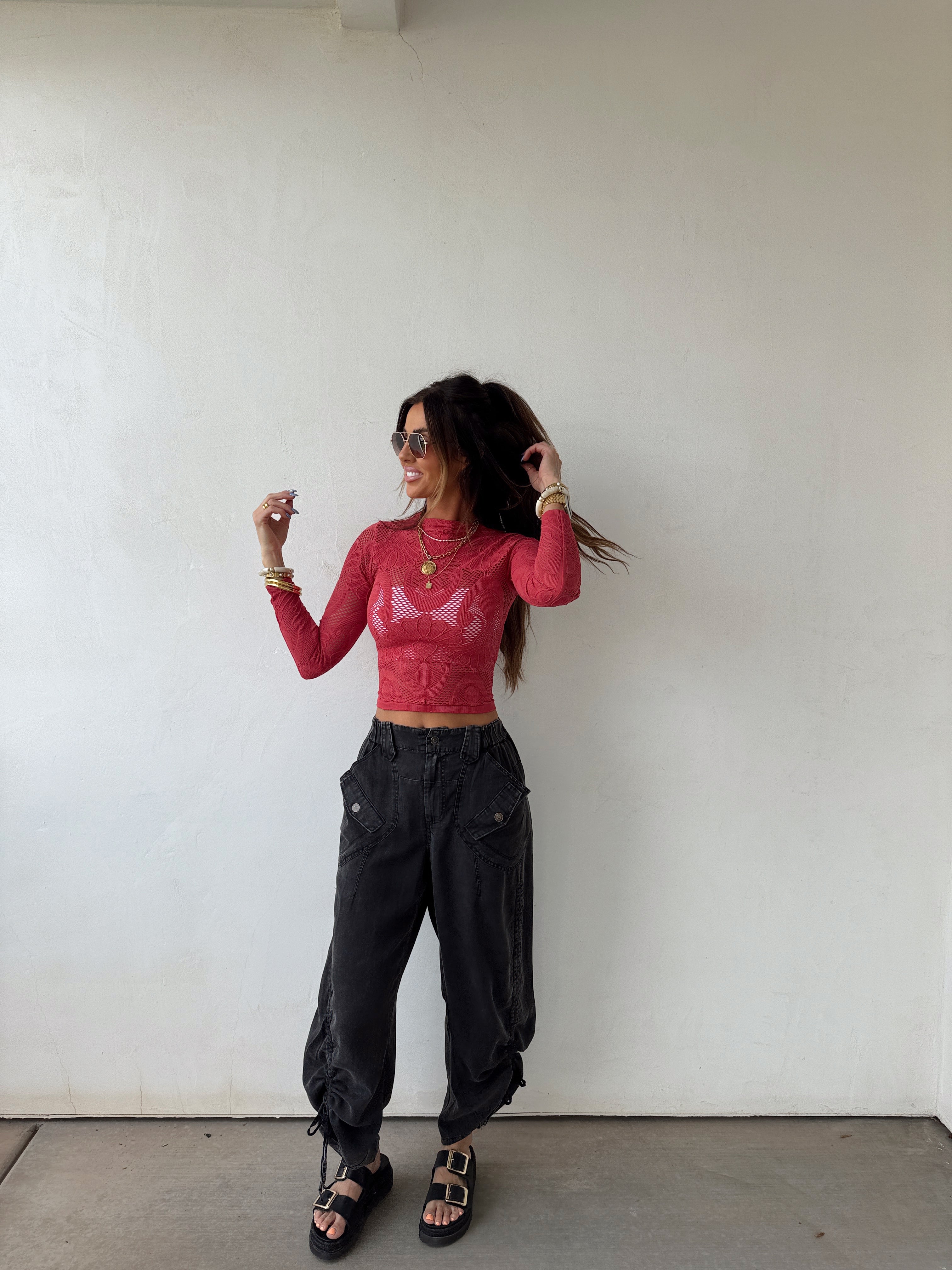 Marlowe Crimson Top