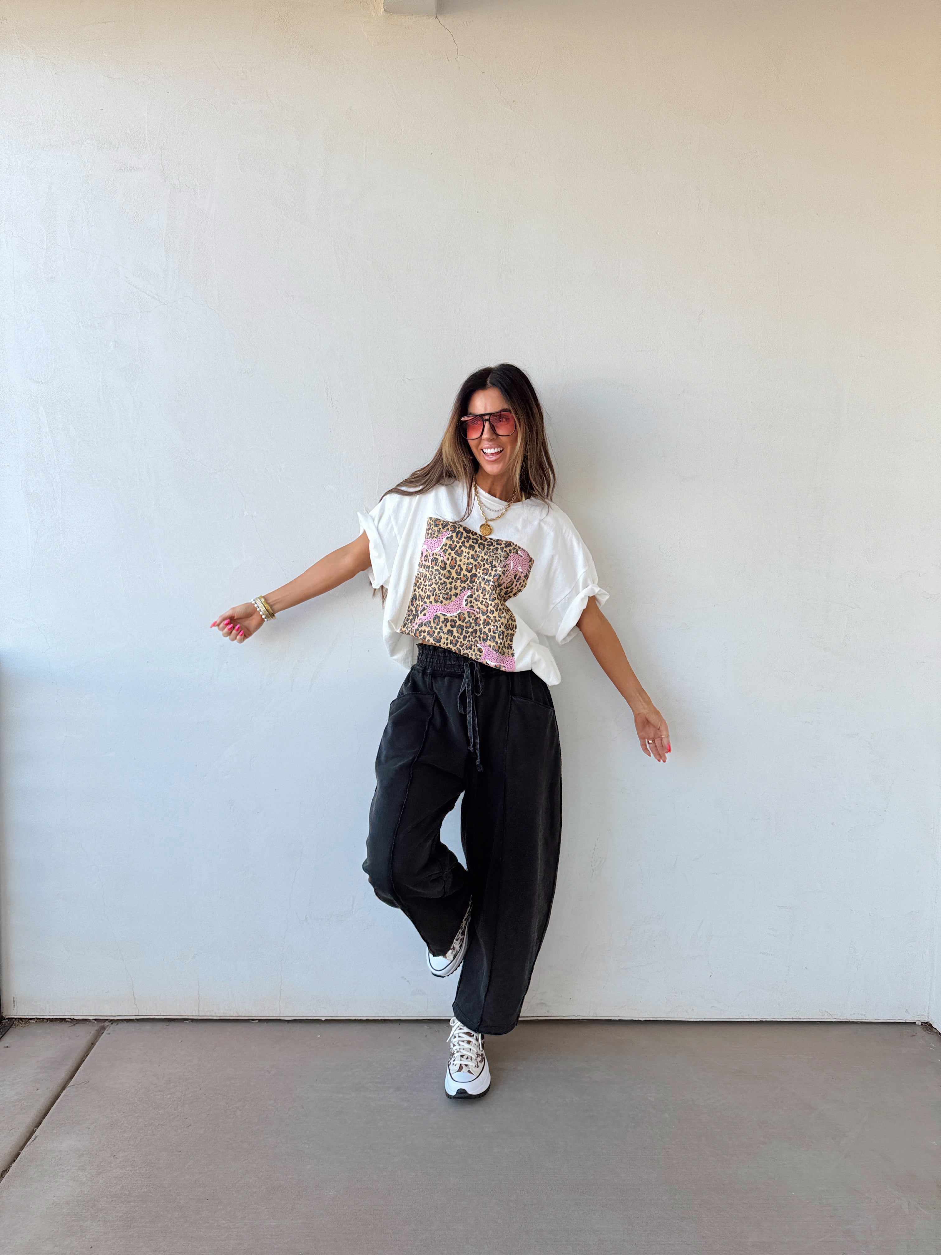 Pink Cheetah Graphic Tee