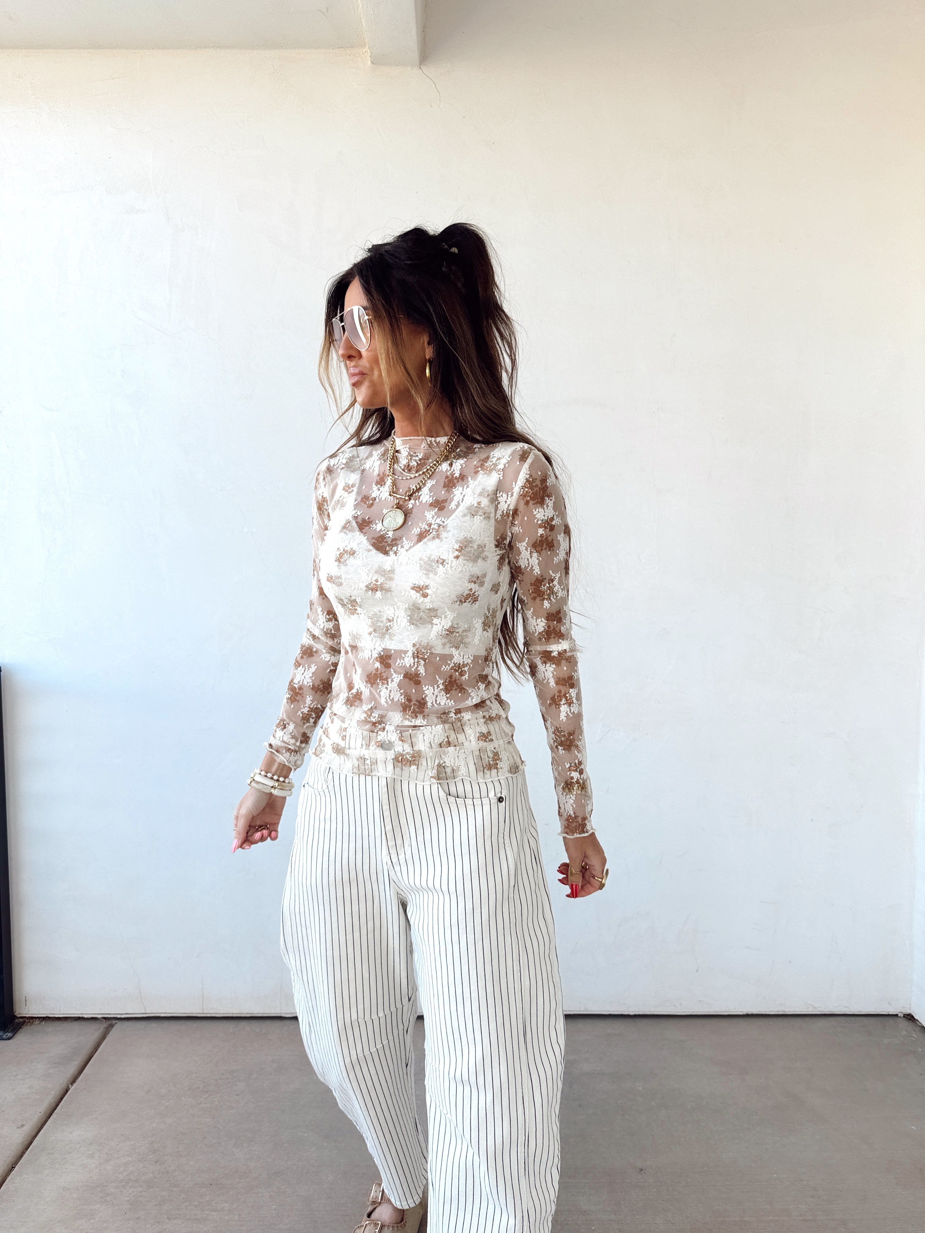 Desert Petal Lace Top