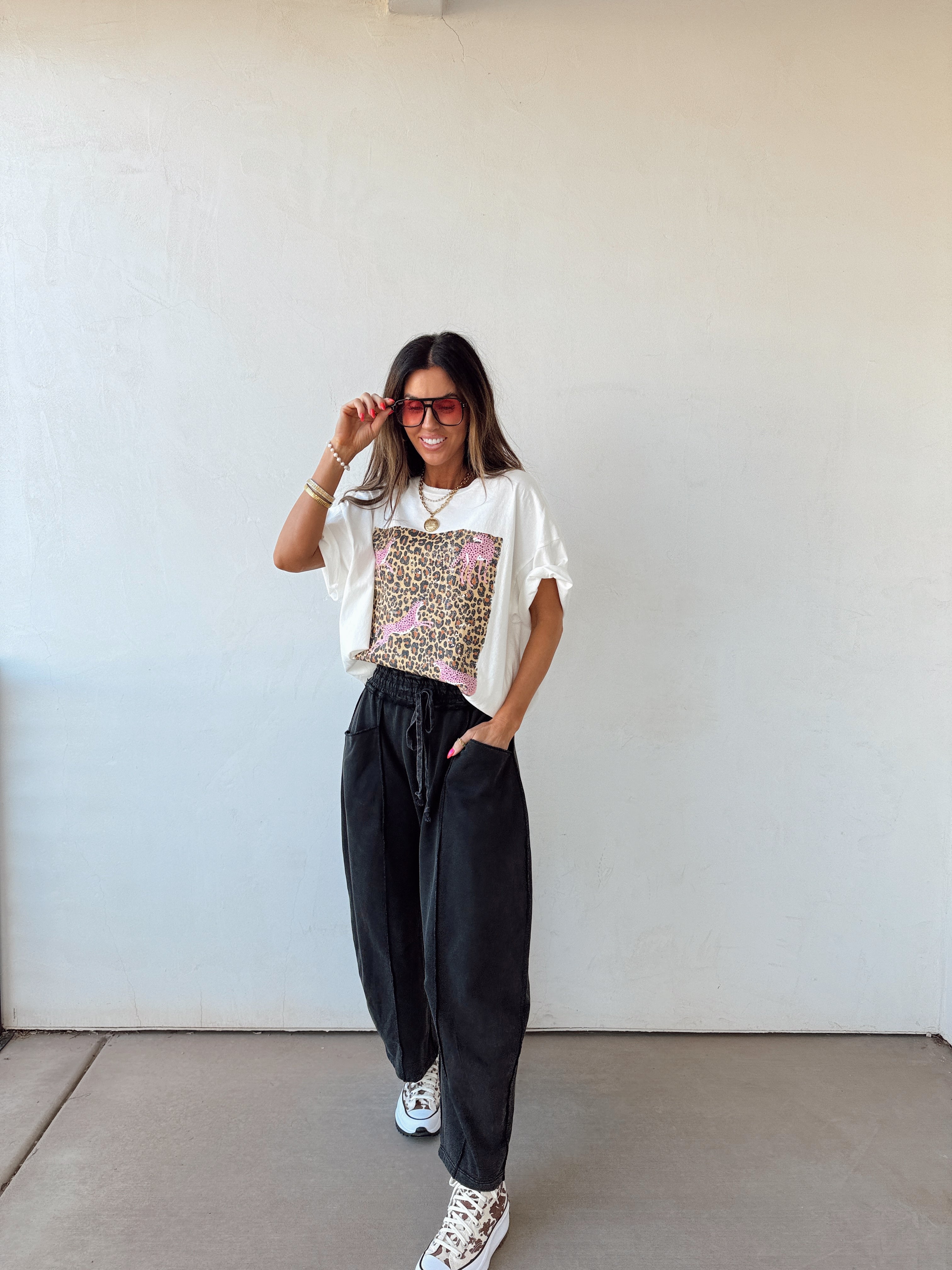 Pink Cheetah Graphic Tee