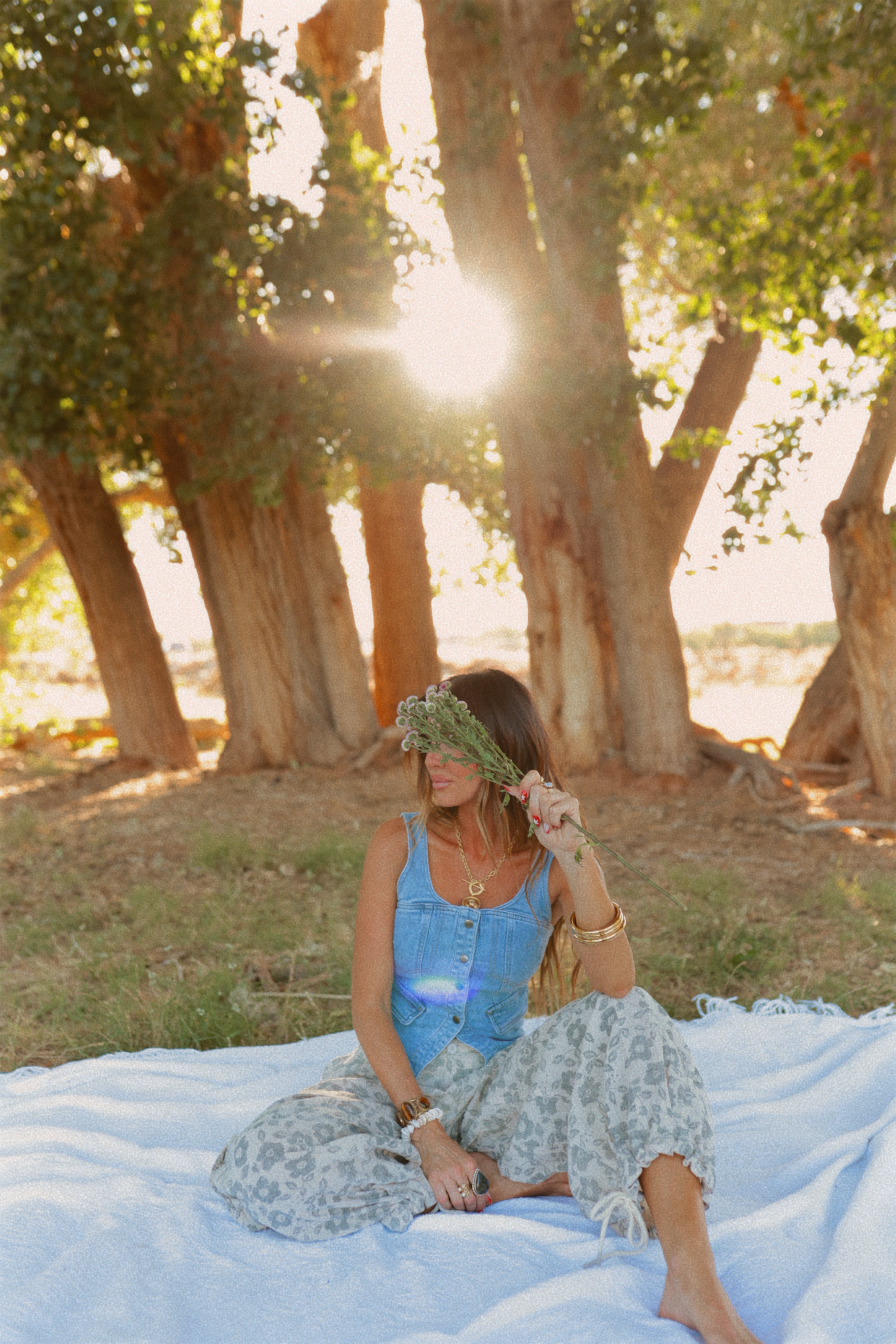 Stone Denim top