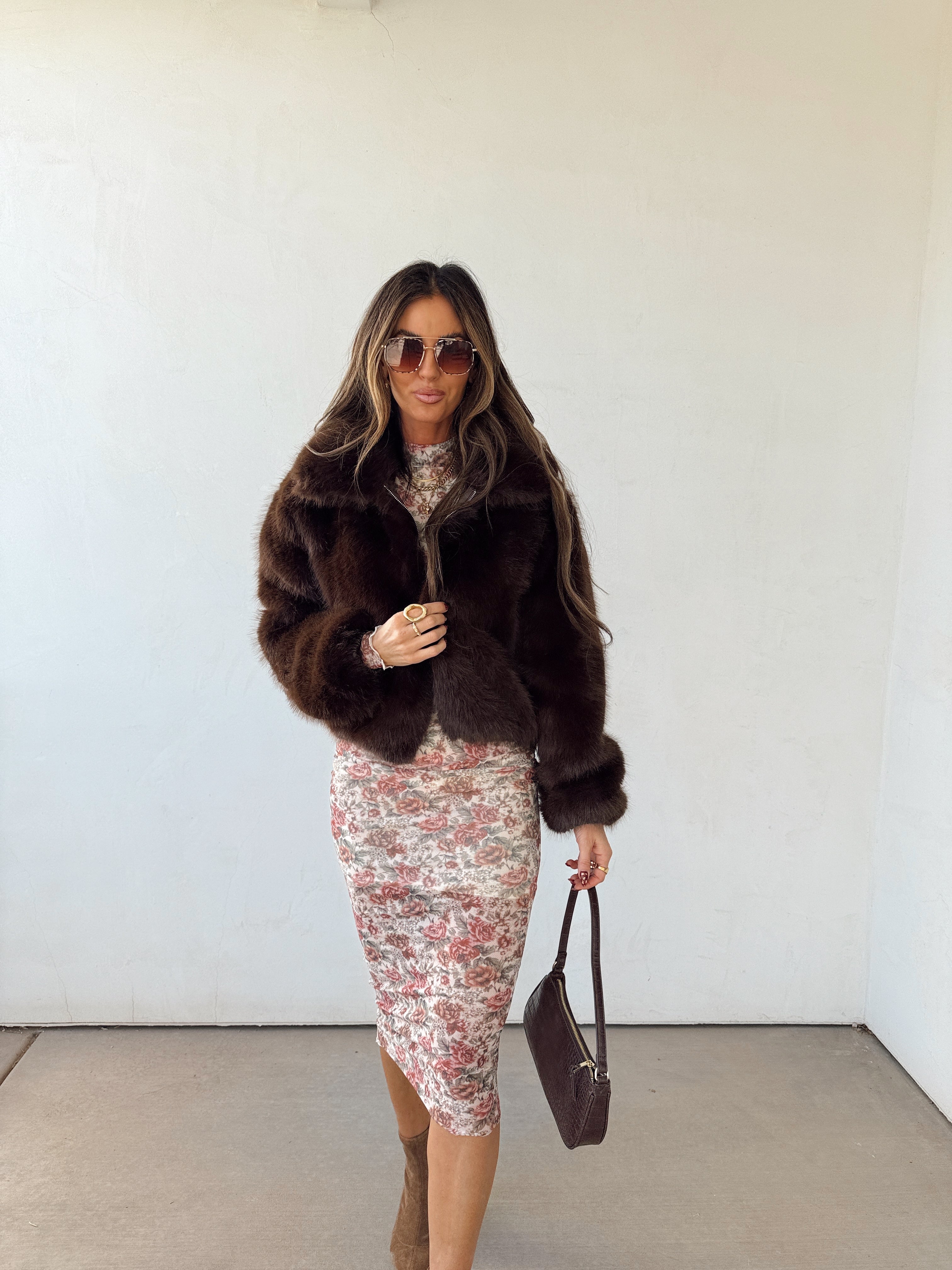 Chocolate Kisses Fur Coat