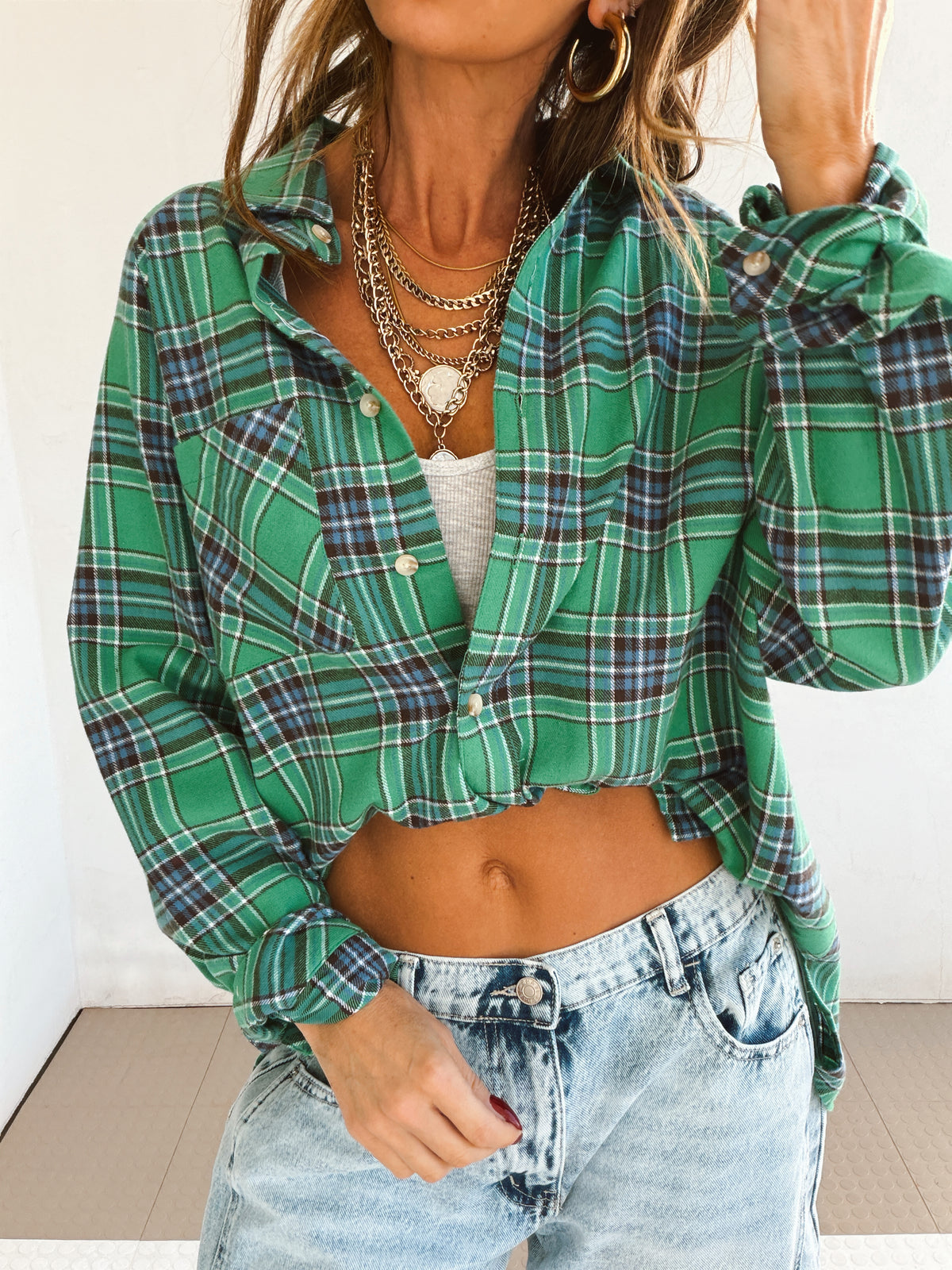 Orchard Flannel Top
