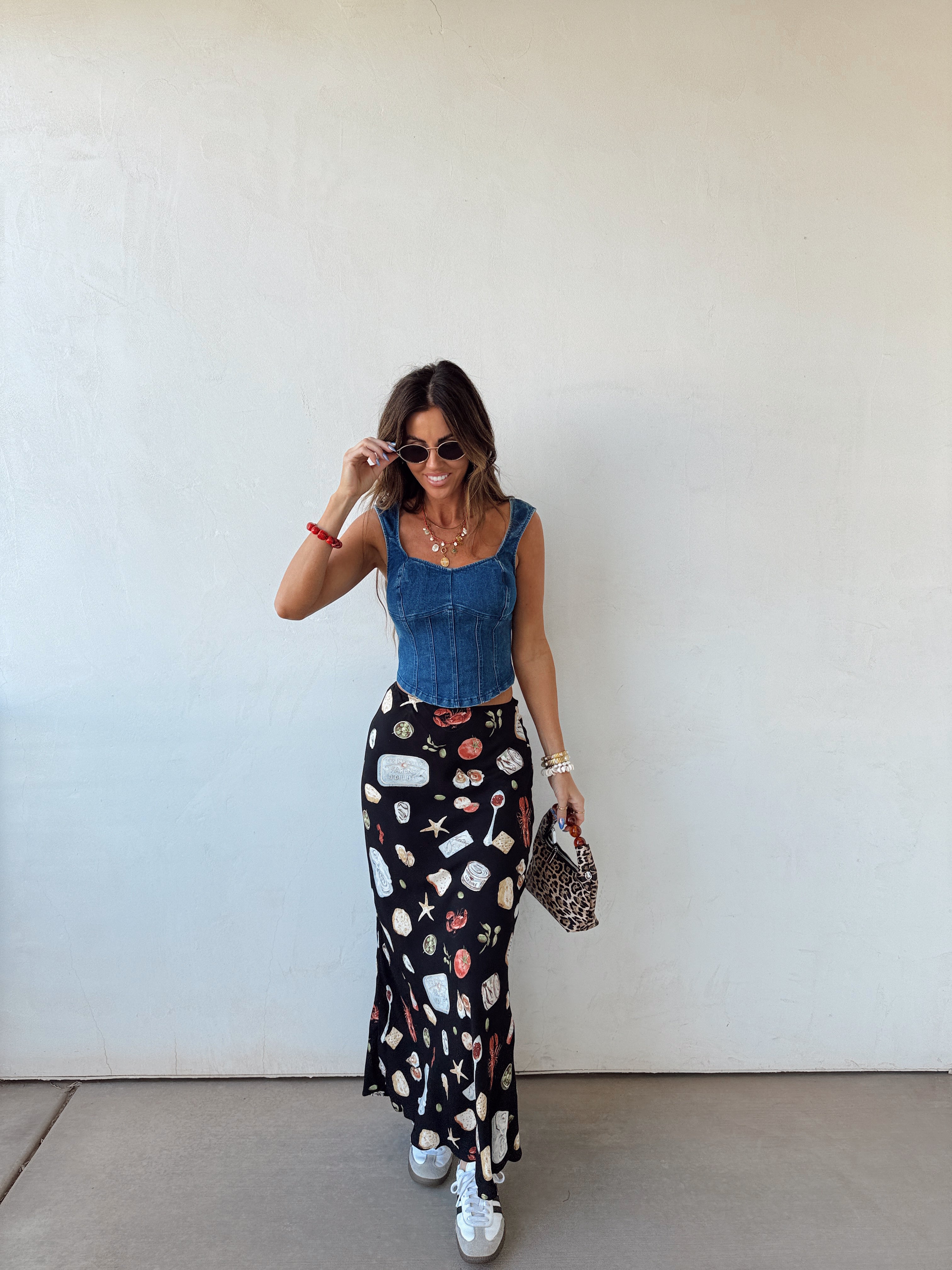 Defined Denim Zip Back Tank