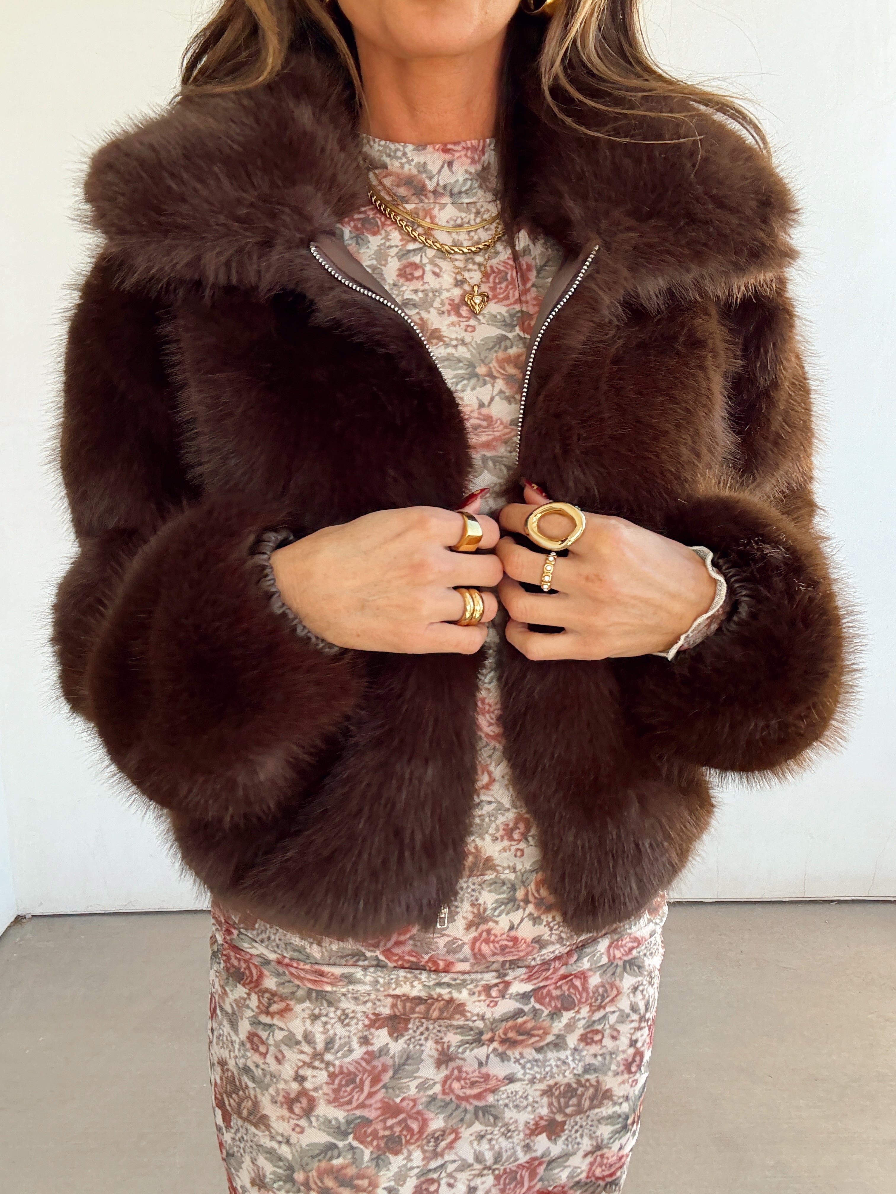 Chocolate Kisses Fur Coat