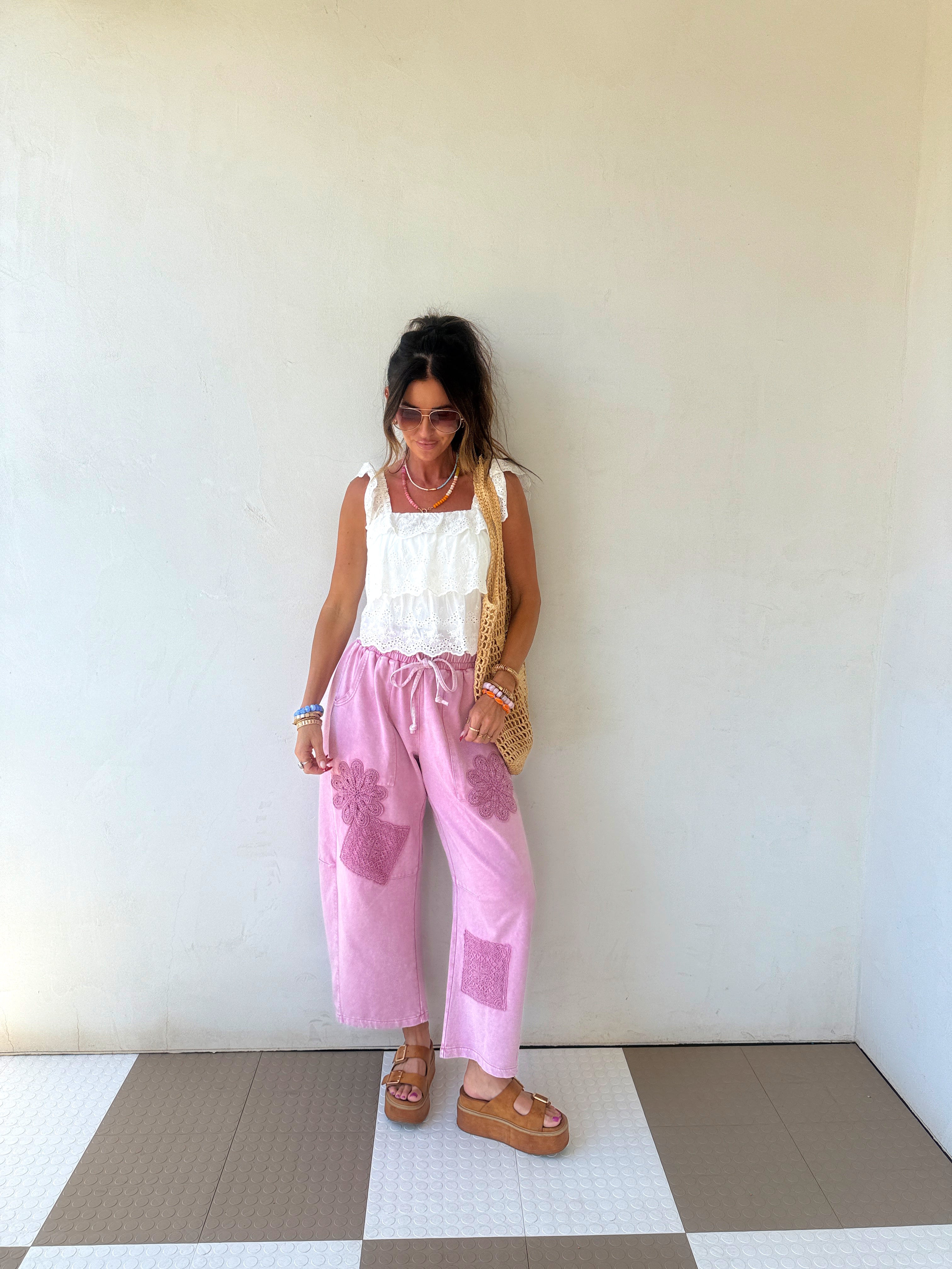 Flower Child Barrel Pants