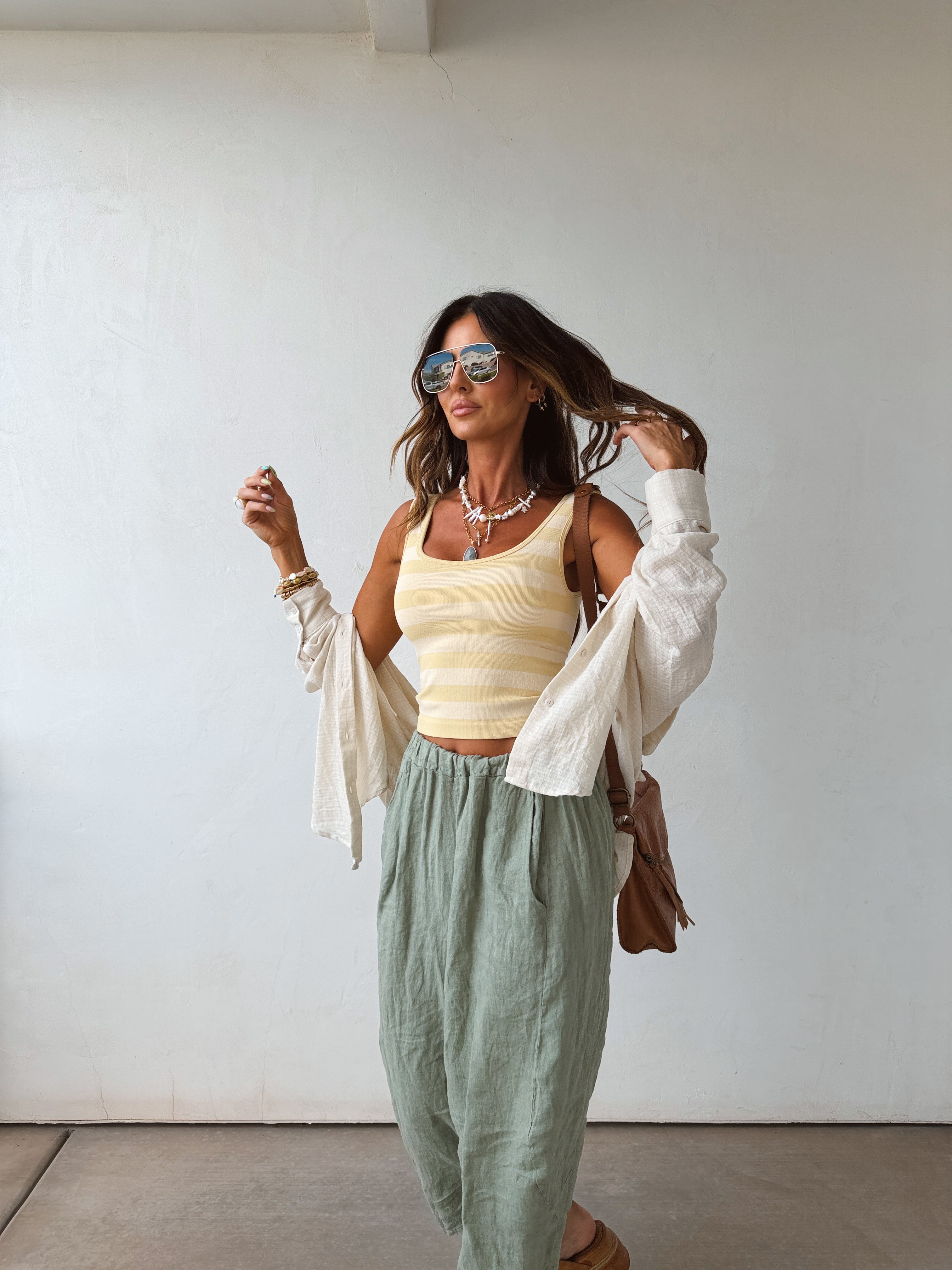 Herbal Linen Pants