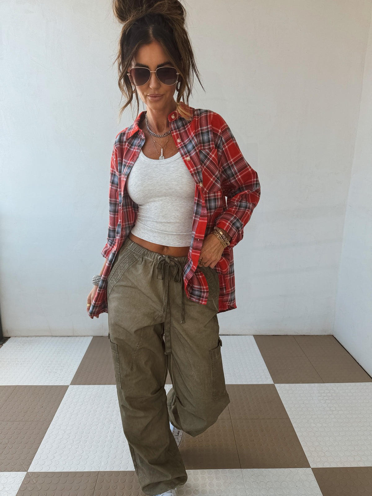 Orchard Flannel Top