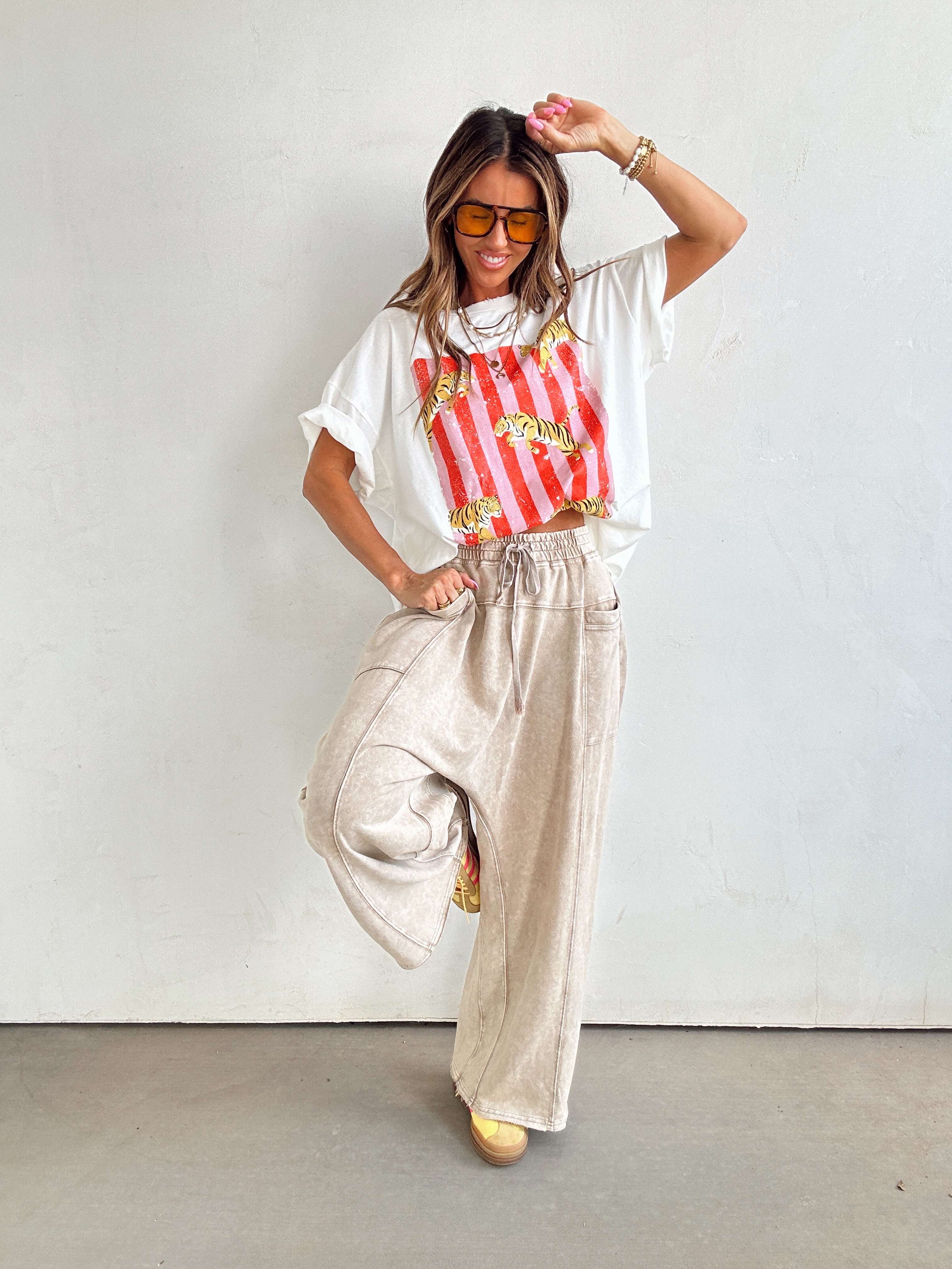 Cold Plunge Harem Pants//Mocha