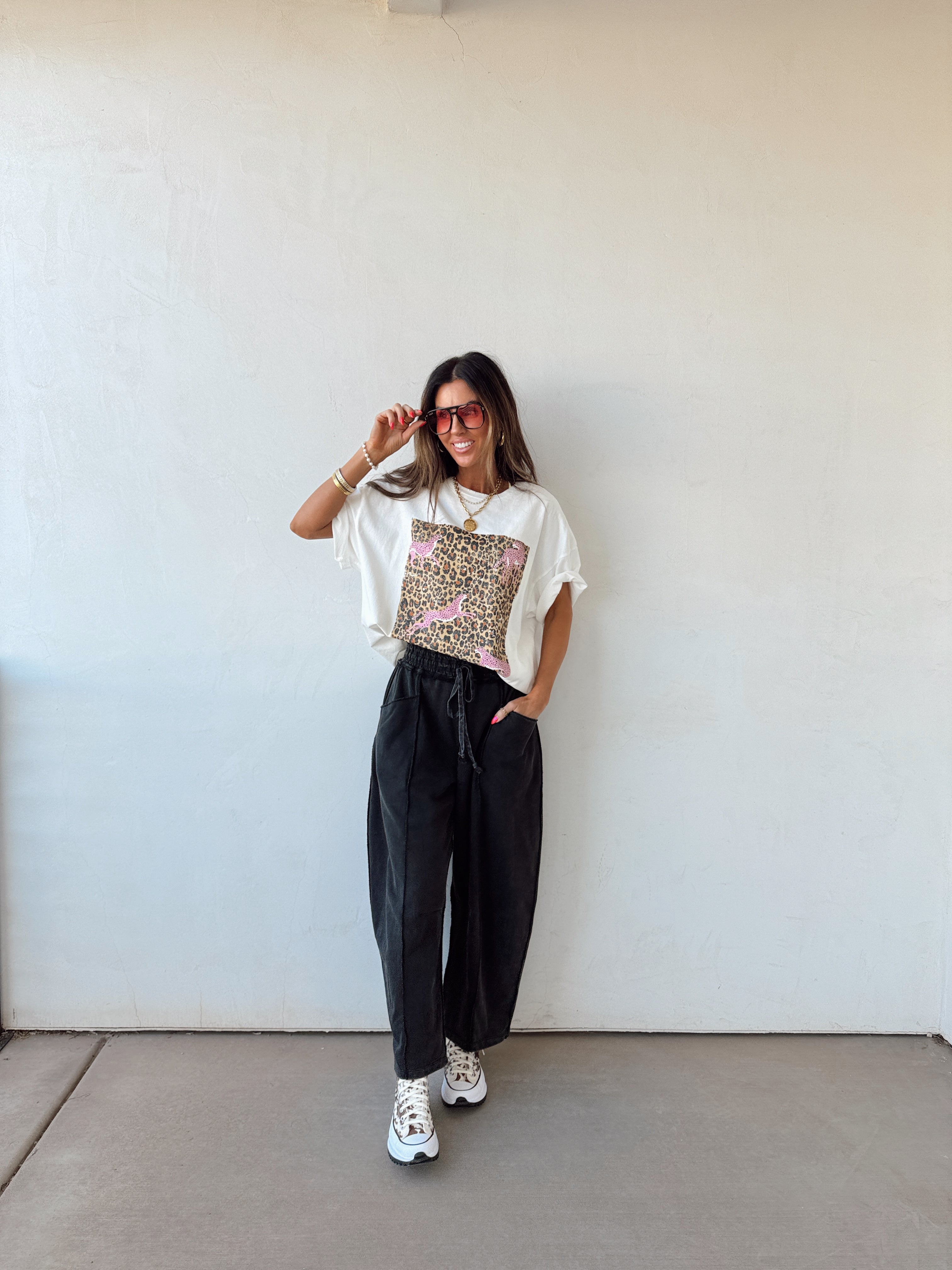 Pink Cheetah Graphic Tee