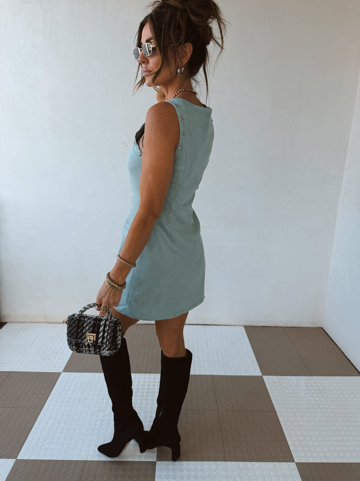 Blue Steele Mini Dress