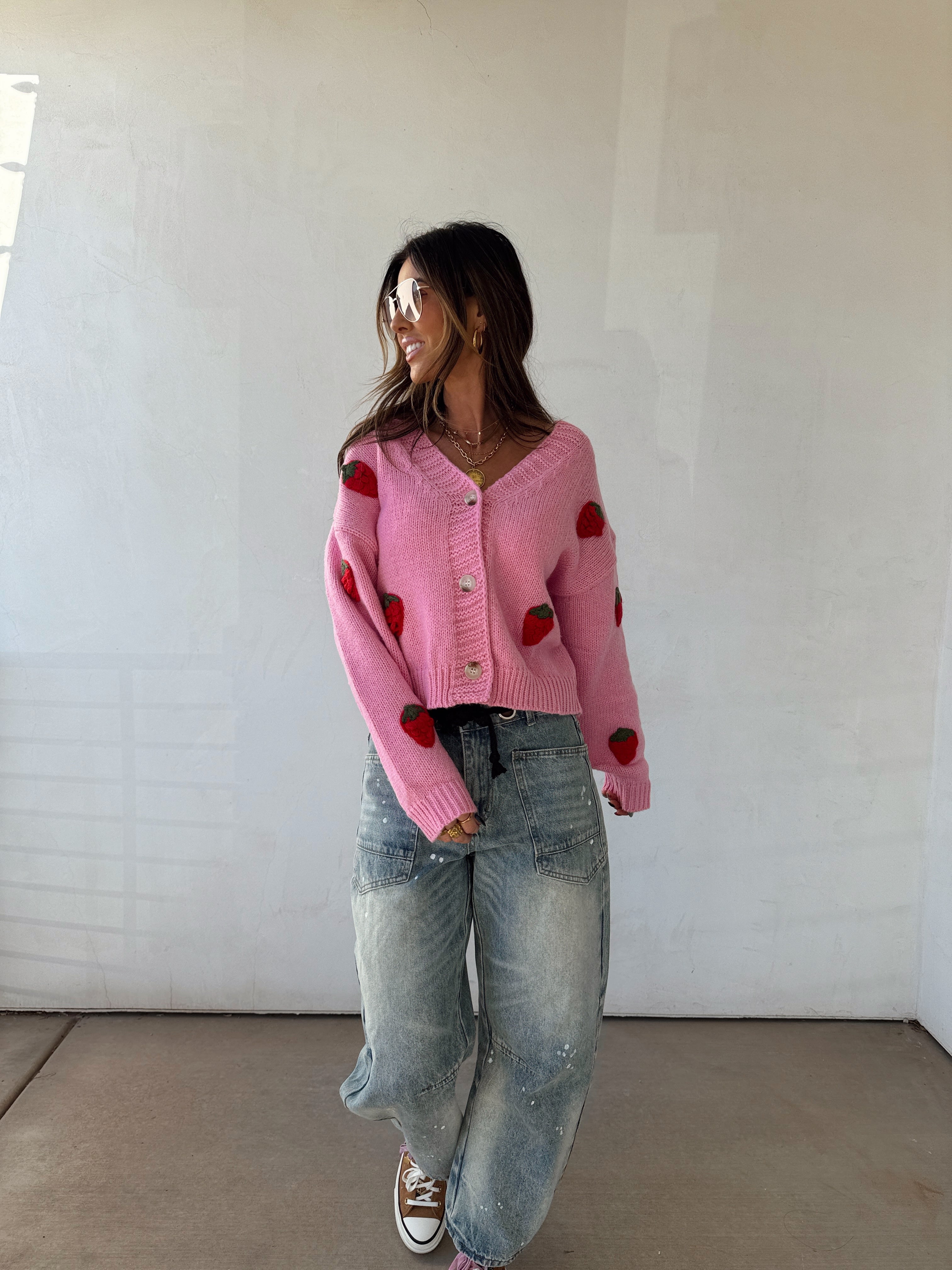 Strawberry Kisses Sweater