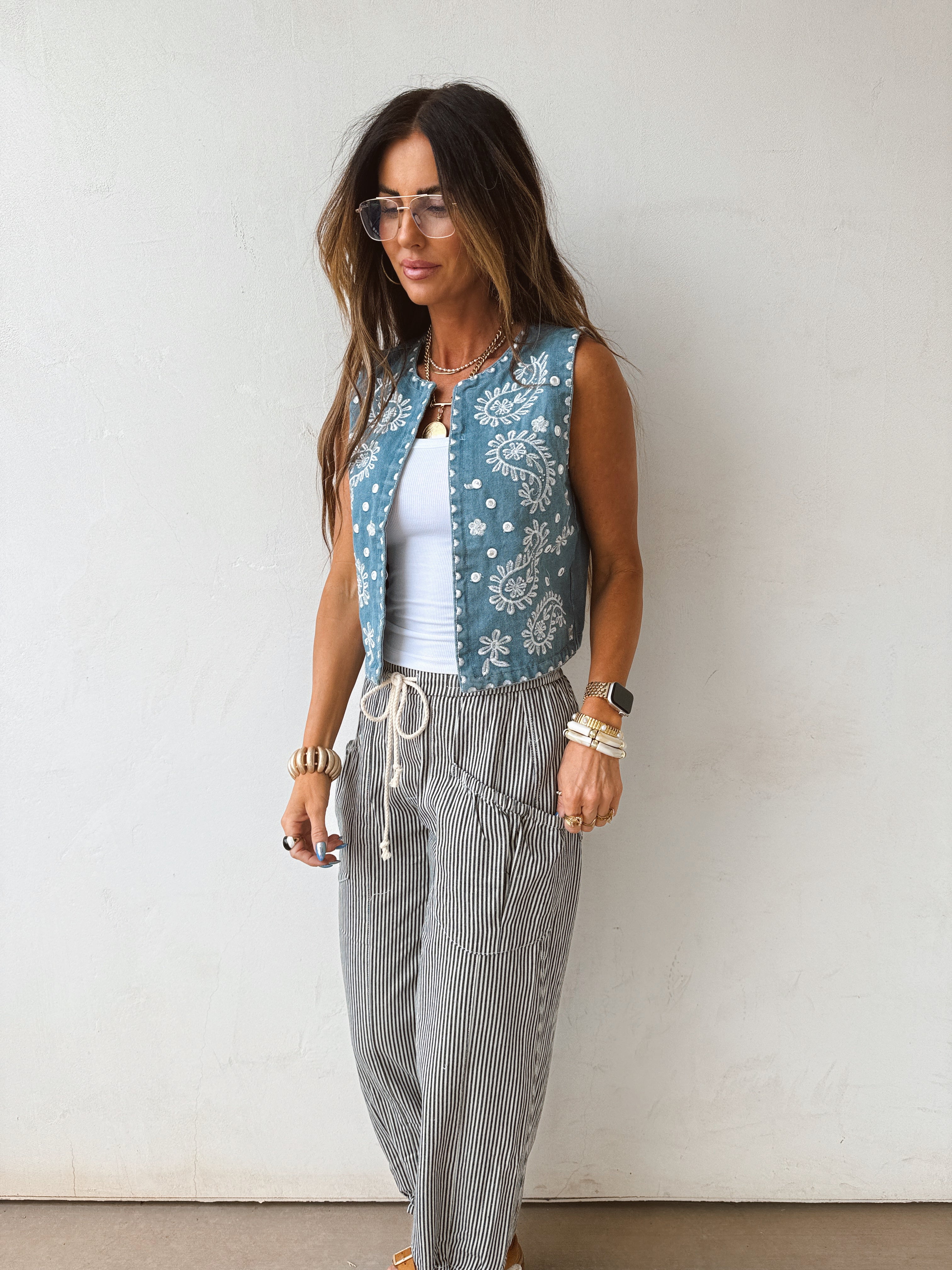 Shania Embroidered Vest