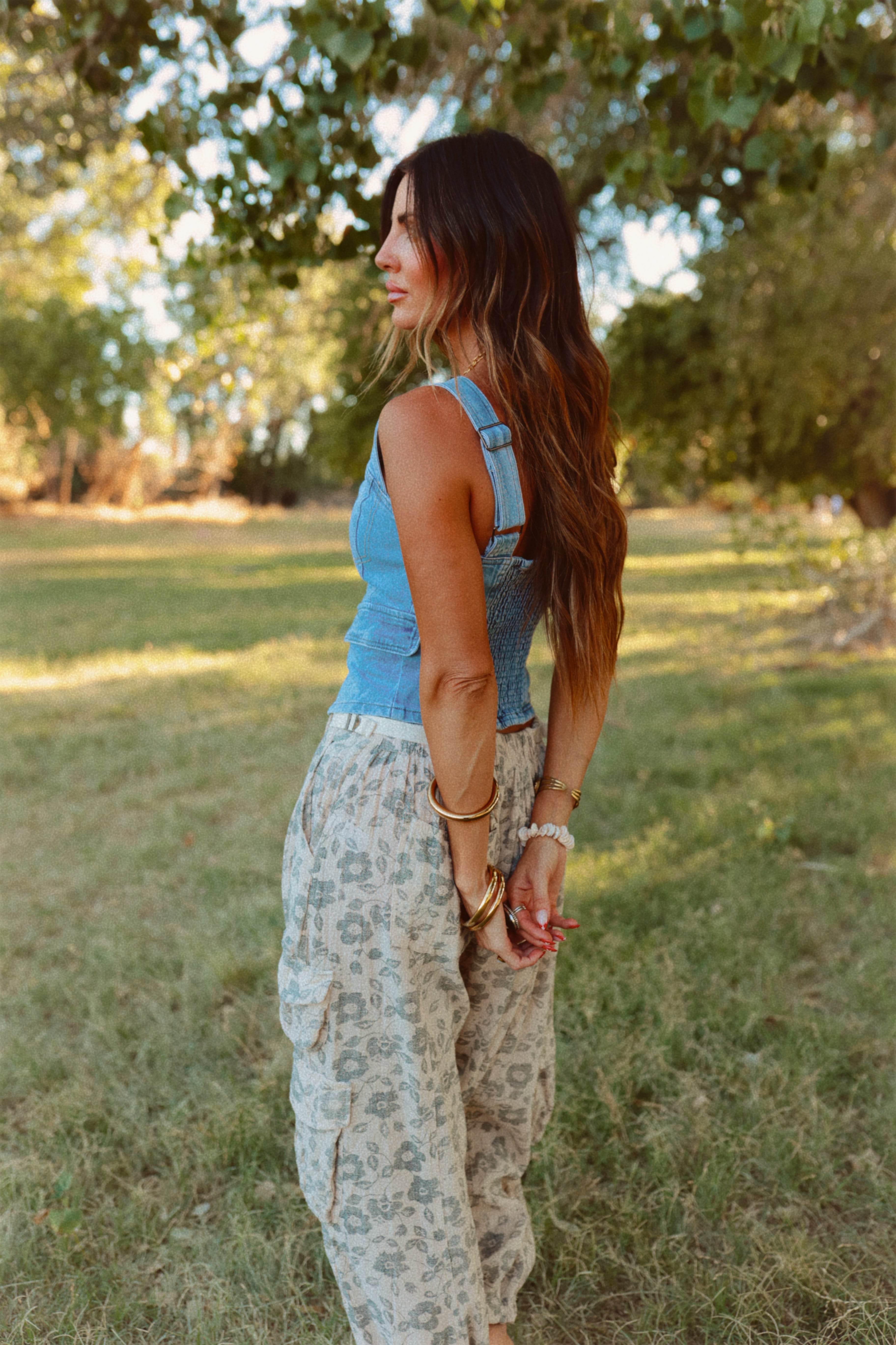 Stone Denim top