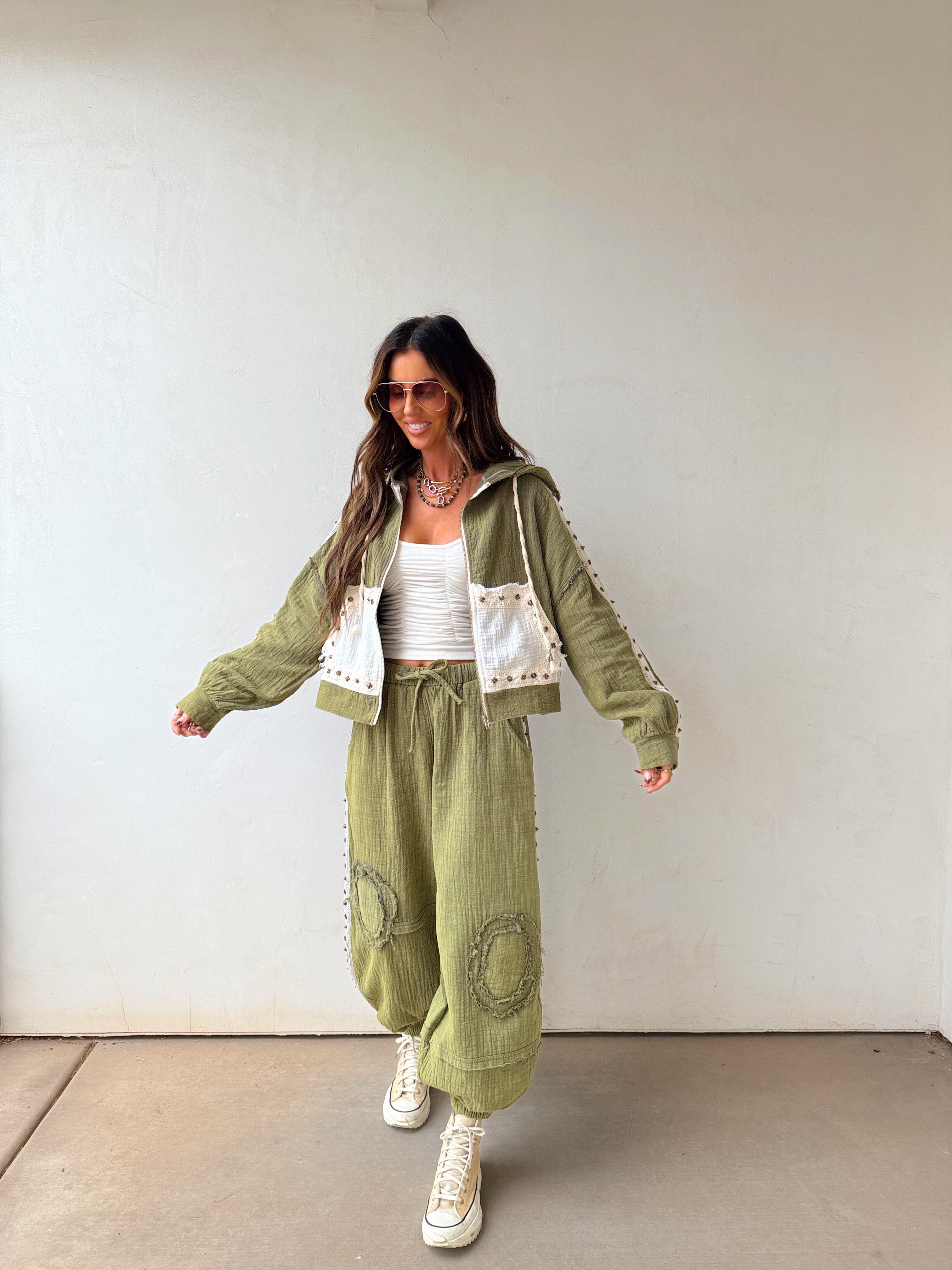 Hattie Studded Joggers