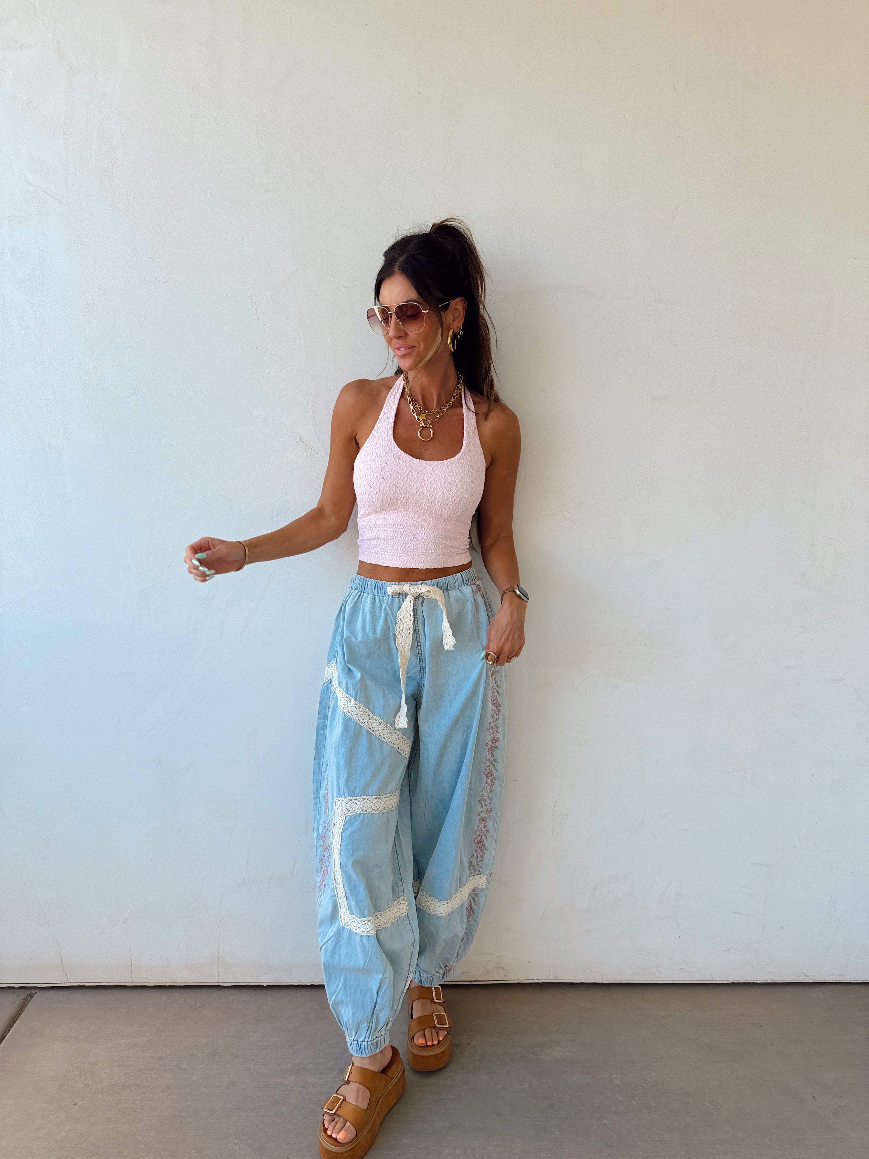 Bloomside Denim Joggers
