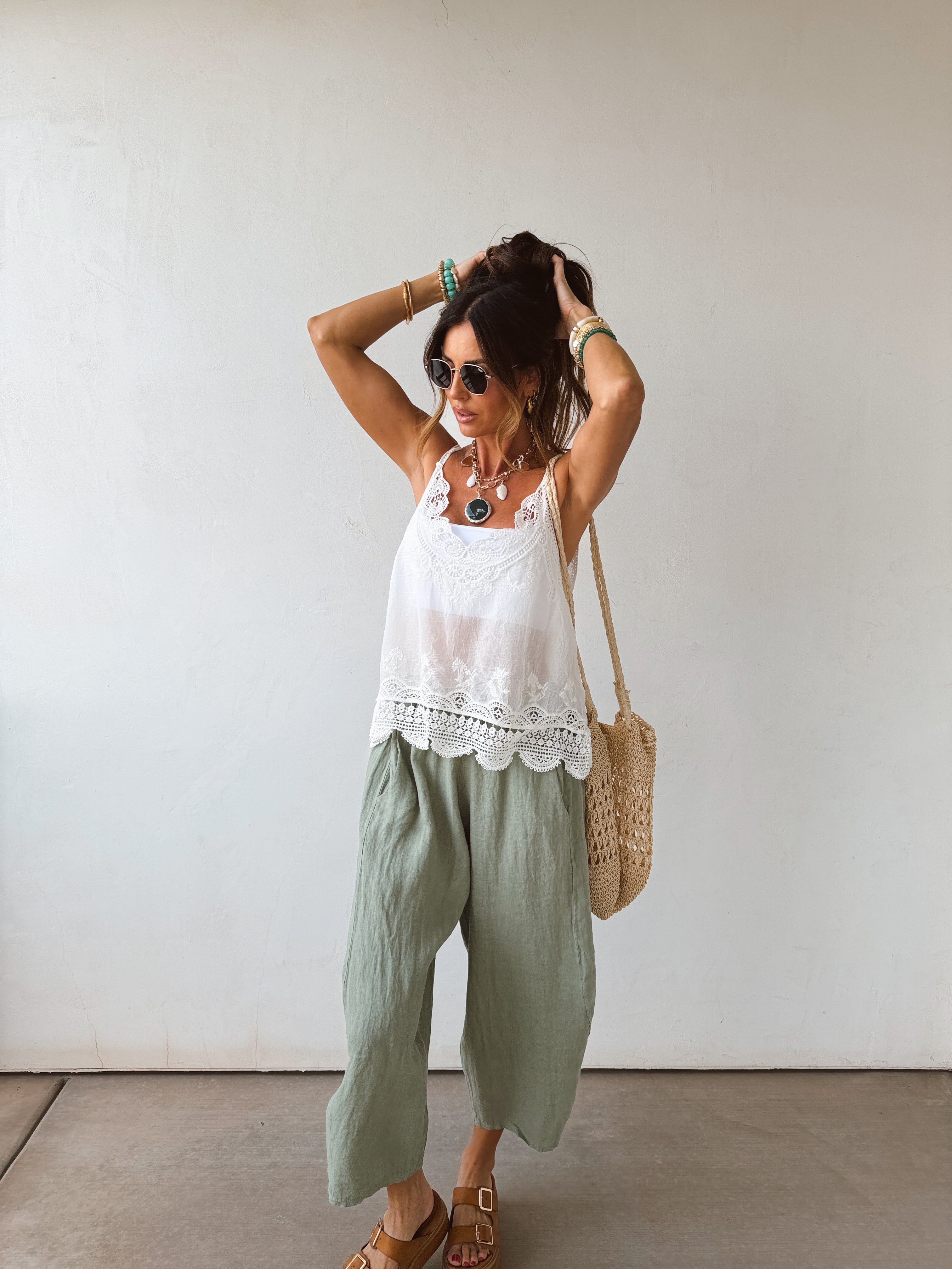 Herbal Linen Pants