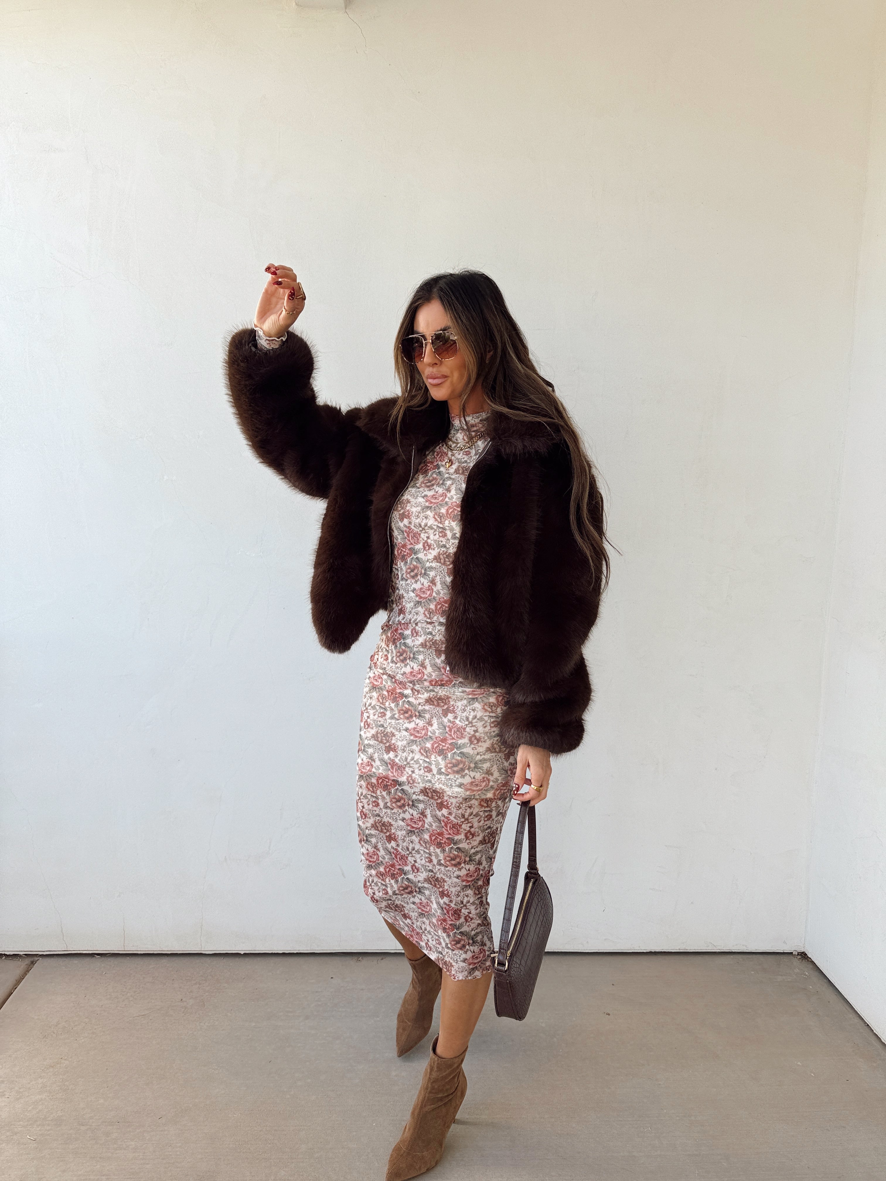 Chocolate Kisses Fur Coat