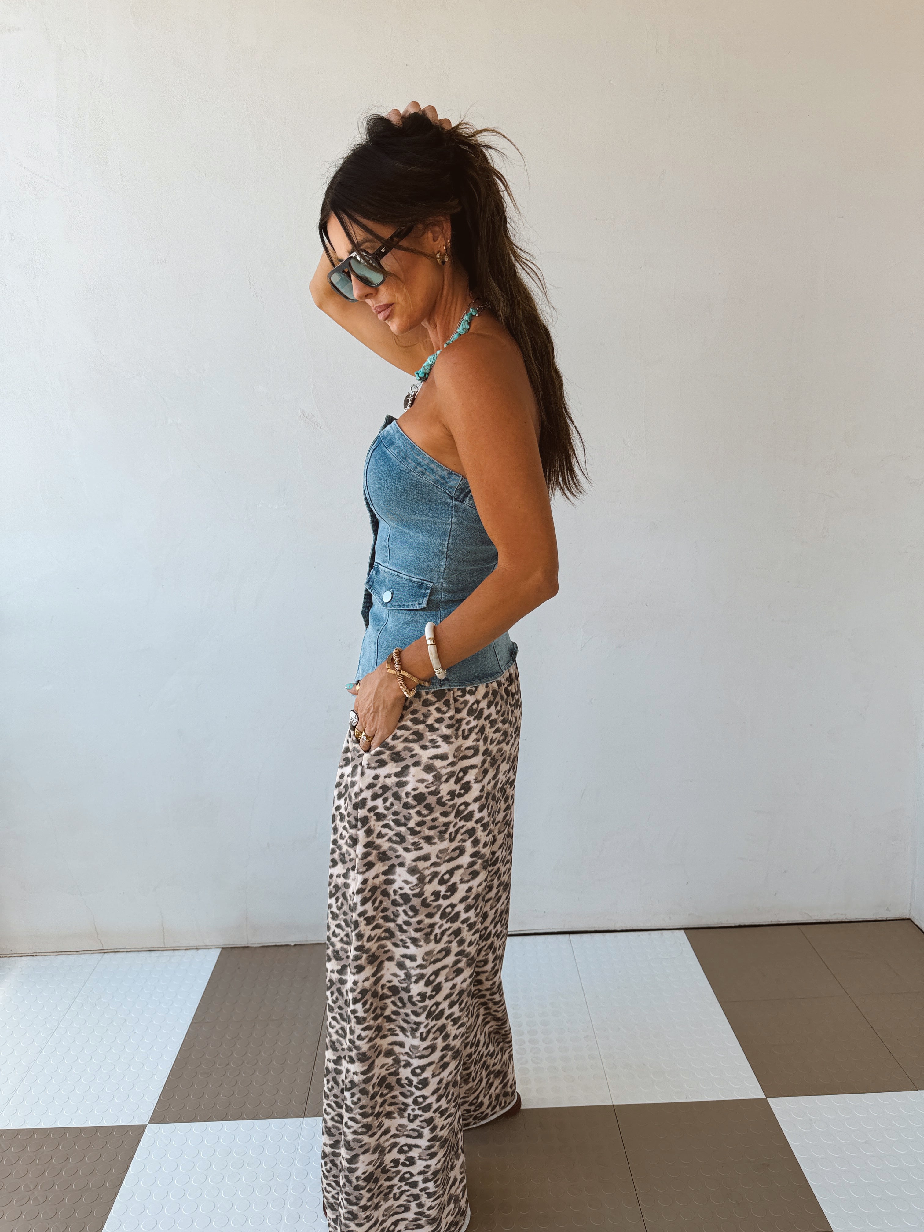 Verano Denim Tube Top