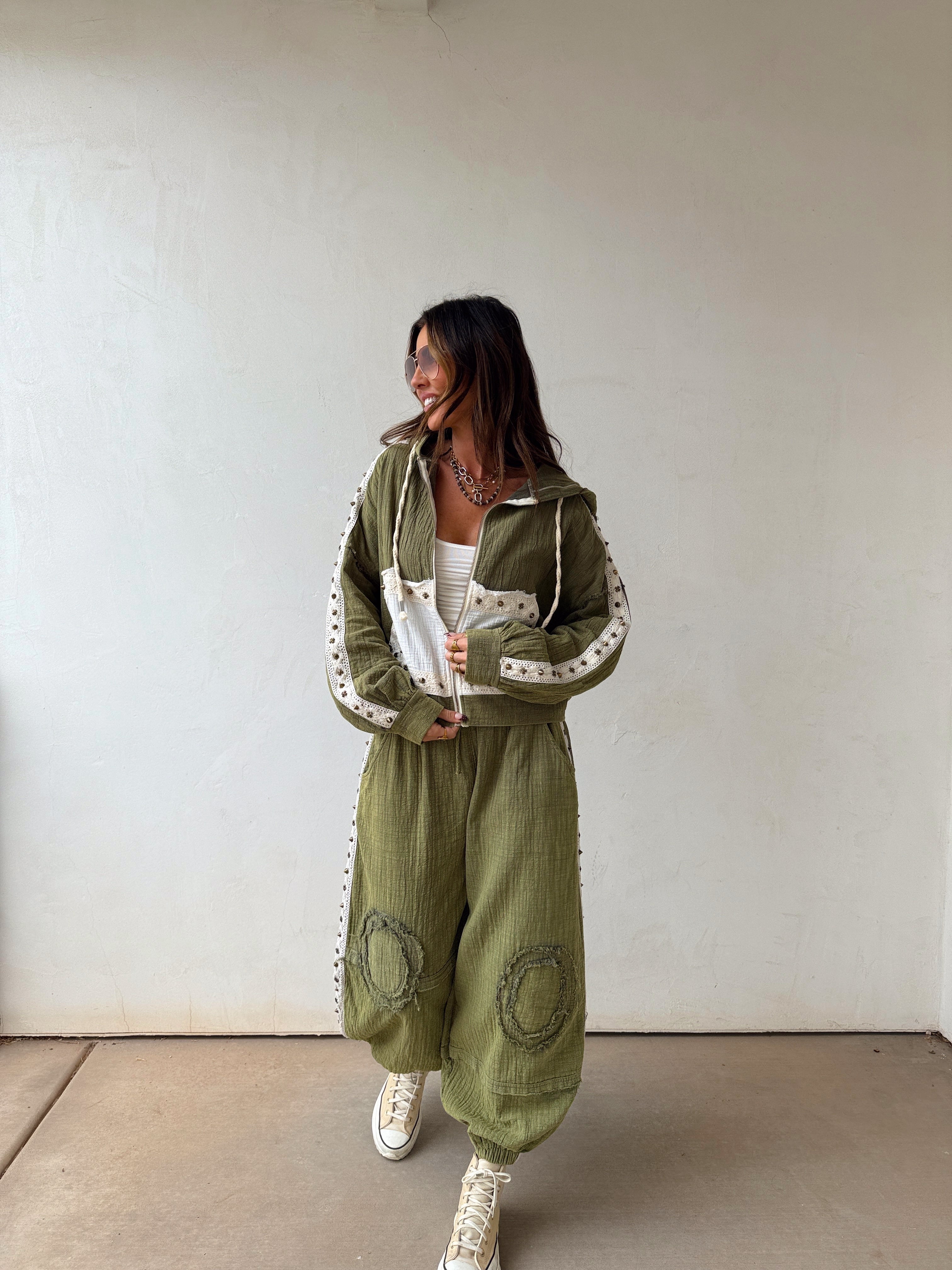 Hattie Studded Joggers