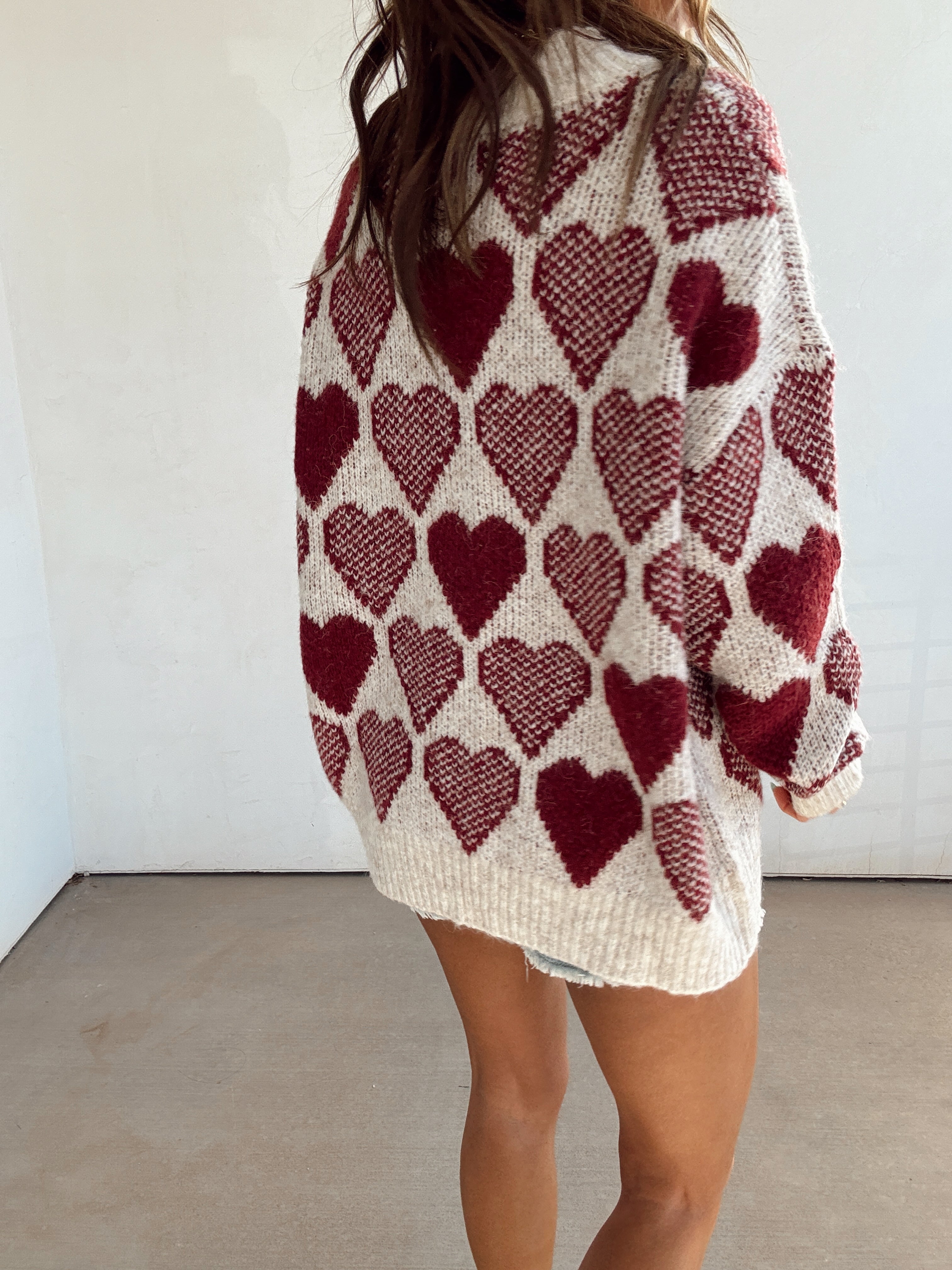 Vintage Hearts Sweater