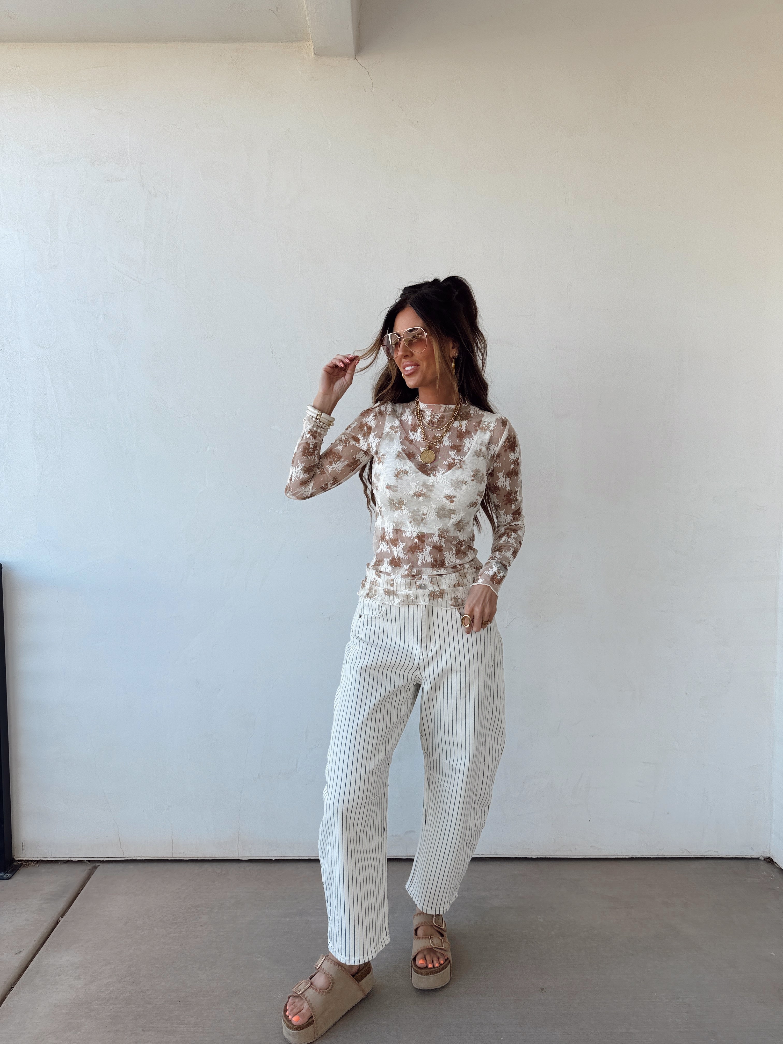 Desert Petal Lace Top
