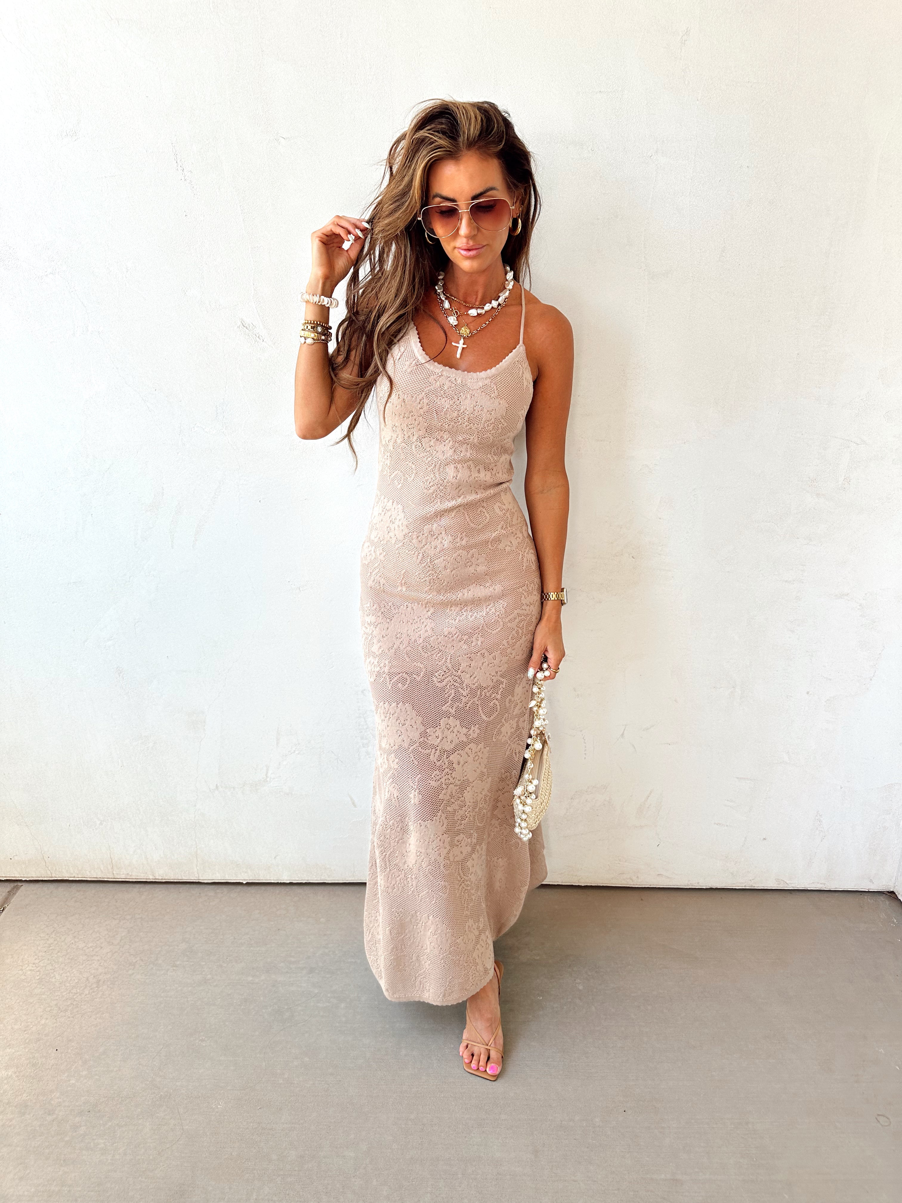 Golden Lining Maxi Dress
