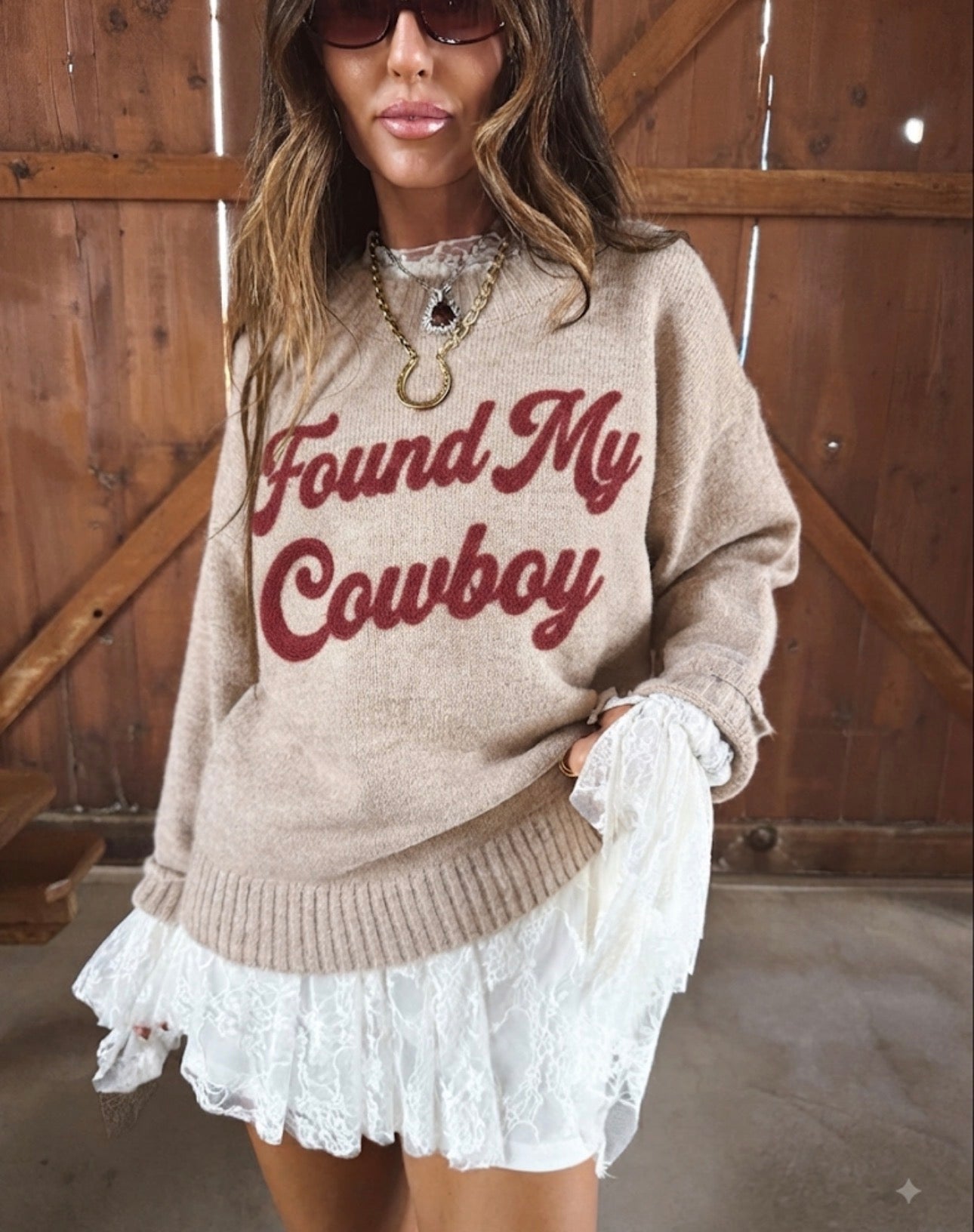 Found My Cowboy Sweater