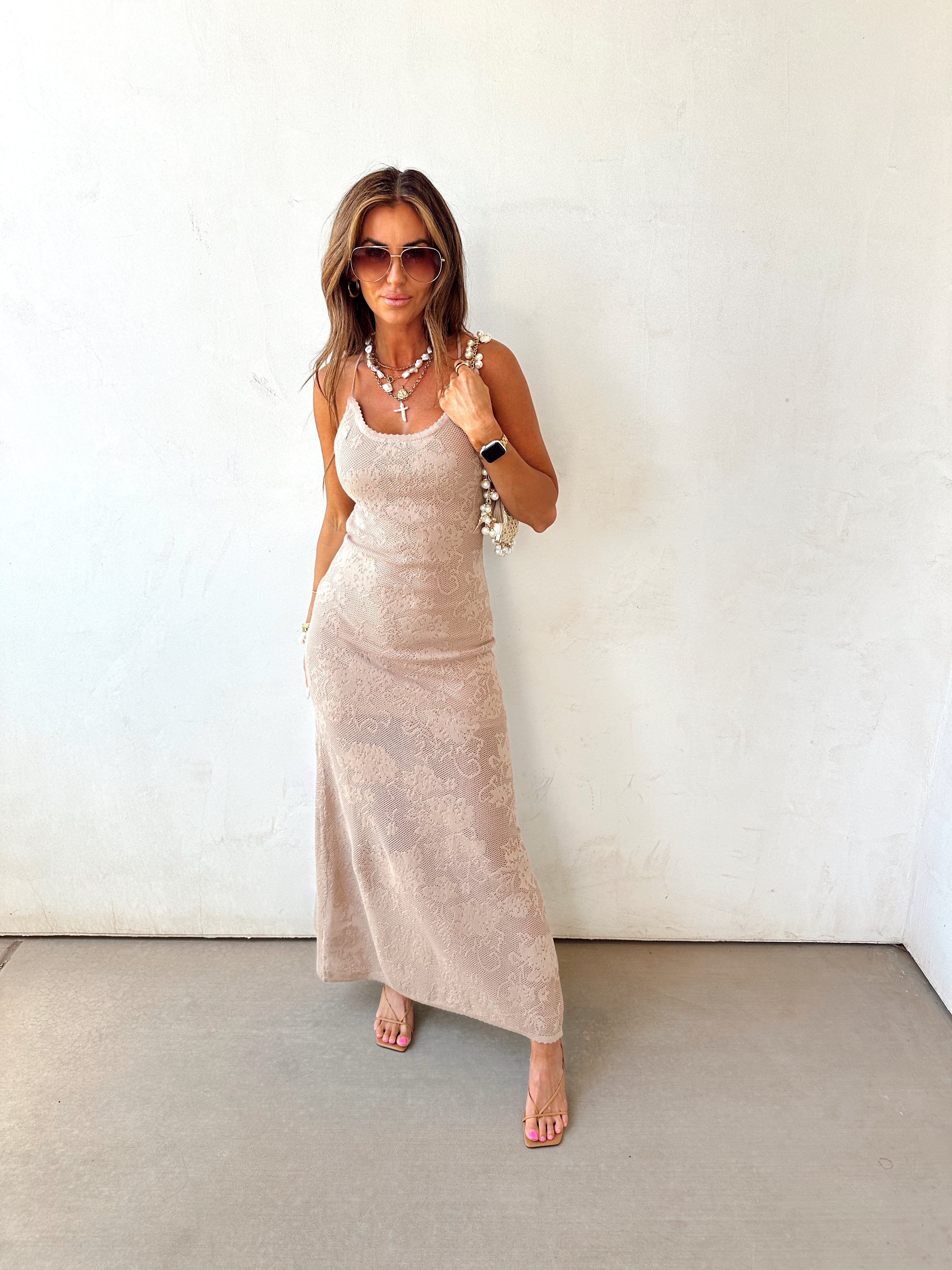 Golden Lining Maxi Dress