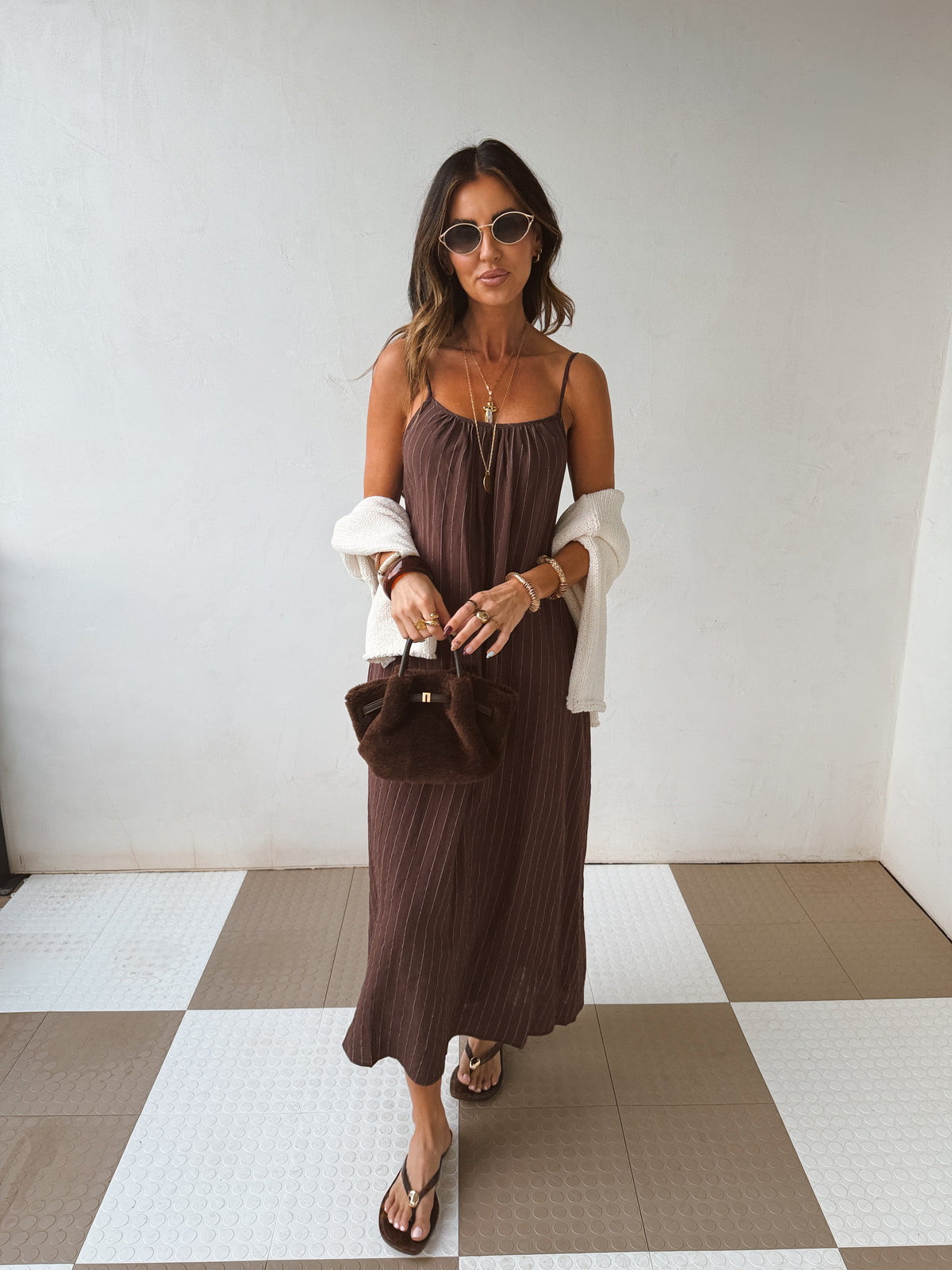 Girlfriend Pinstripe Dress