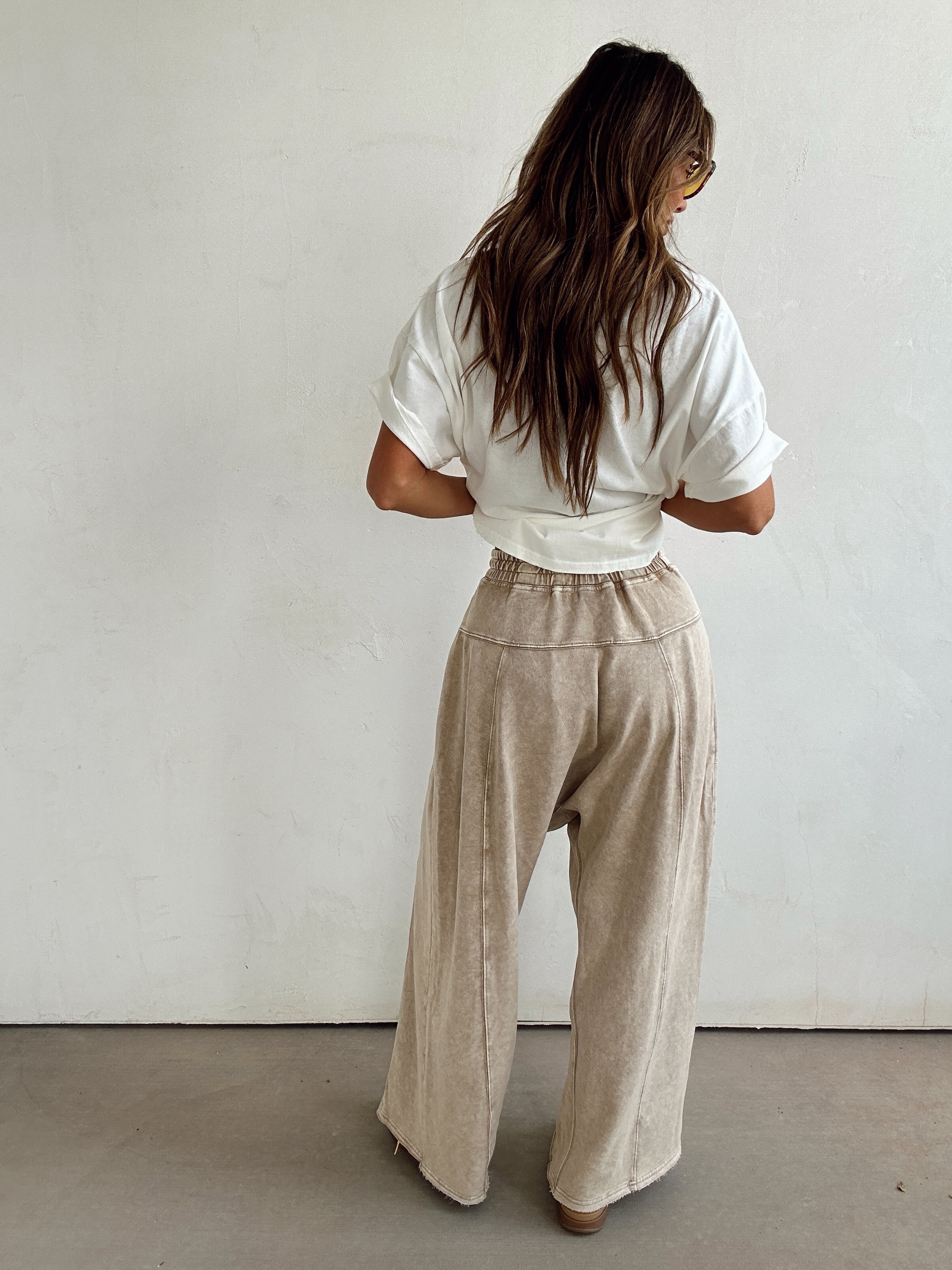 Cold Plunge Harem Pants//Mocha