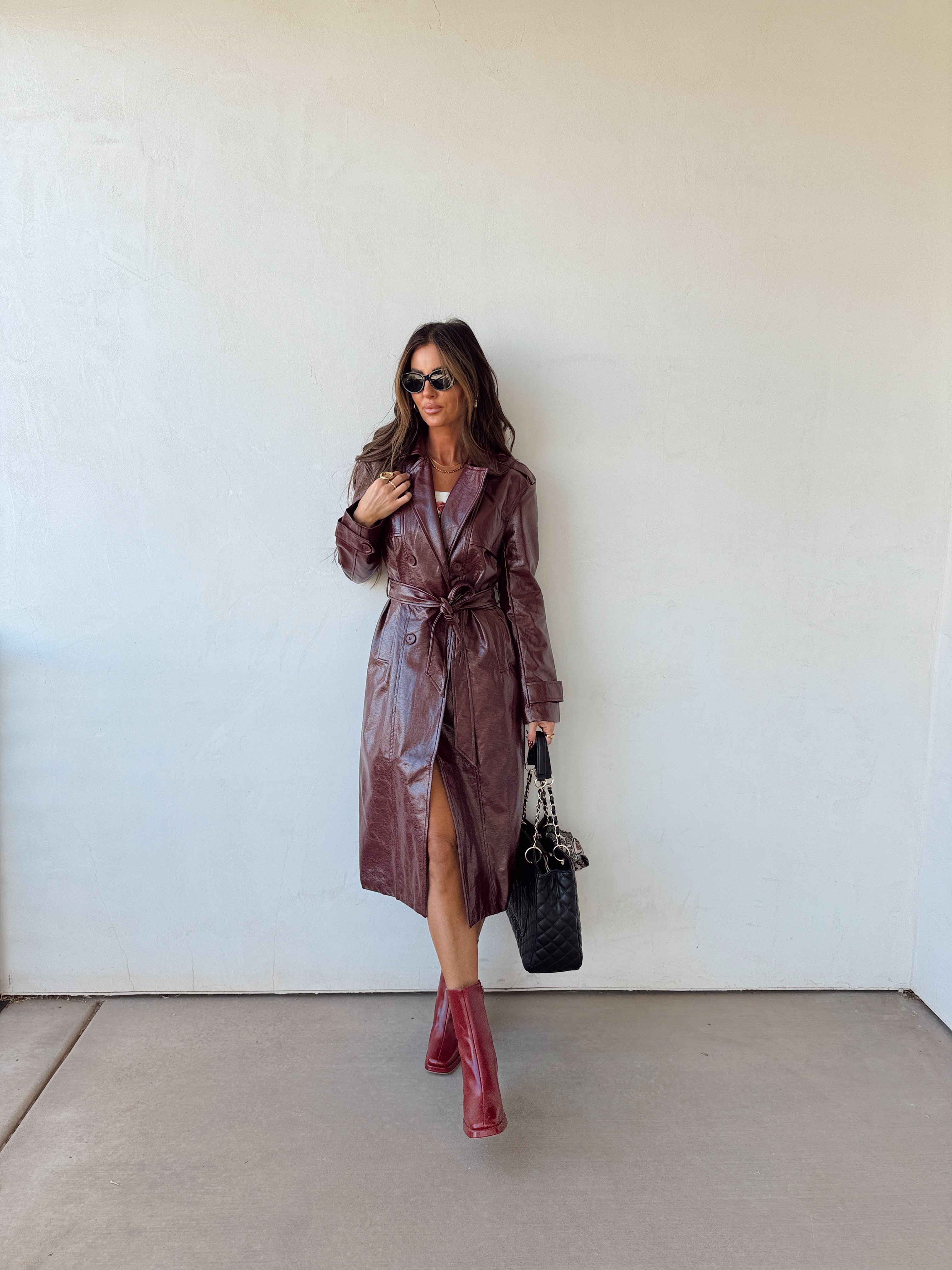 Rosewood Trench Coat