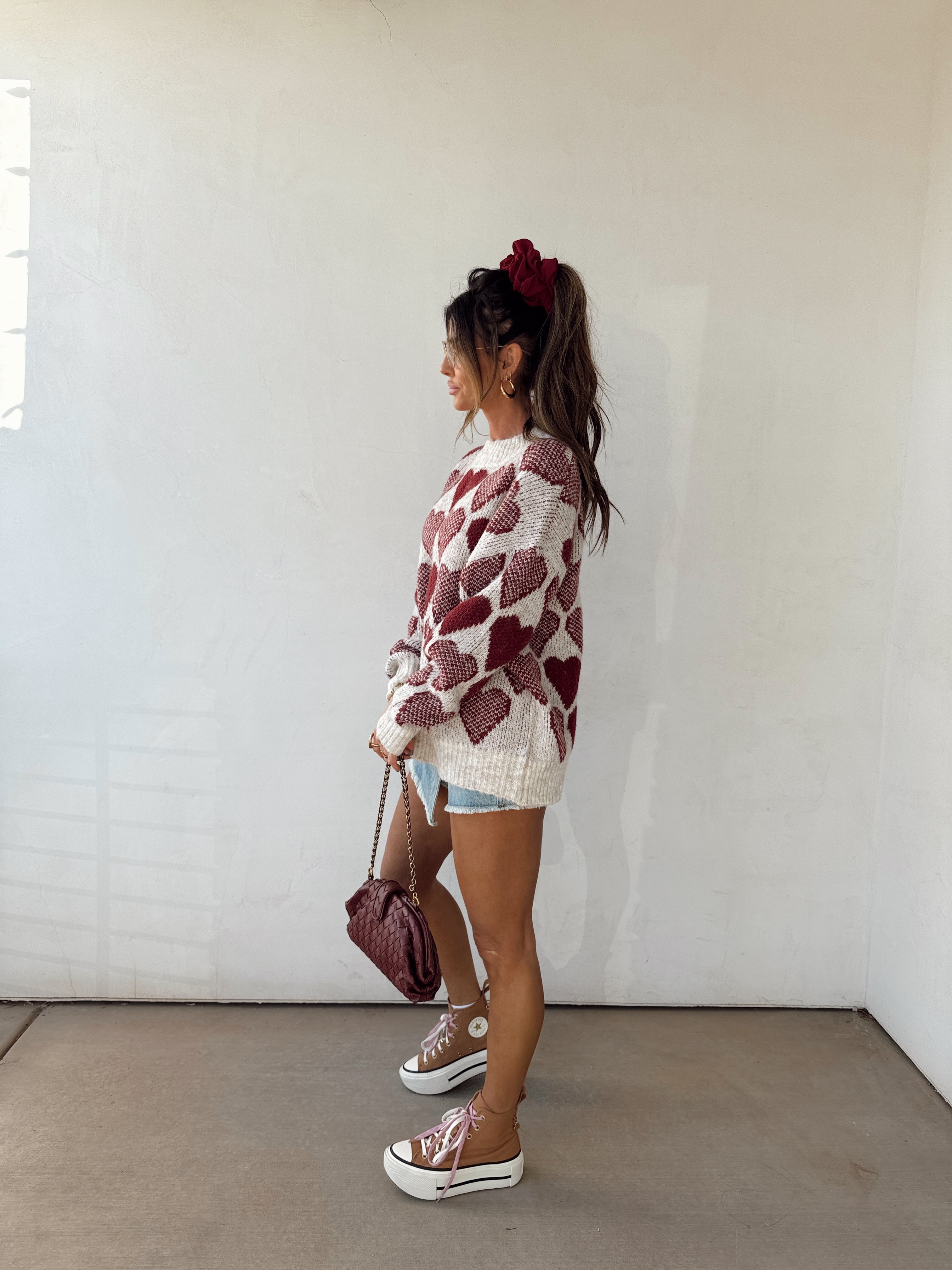 Vintage Hearts Sweater