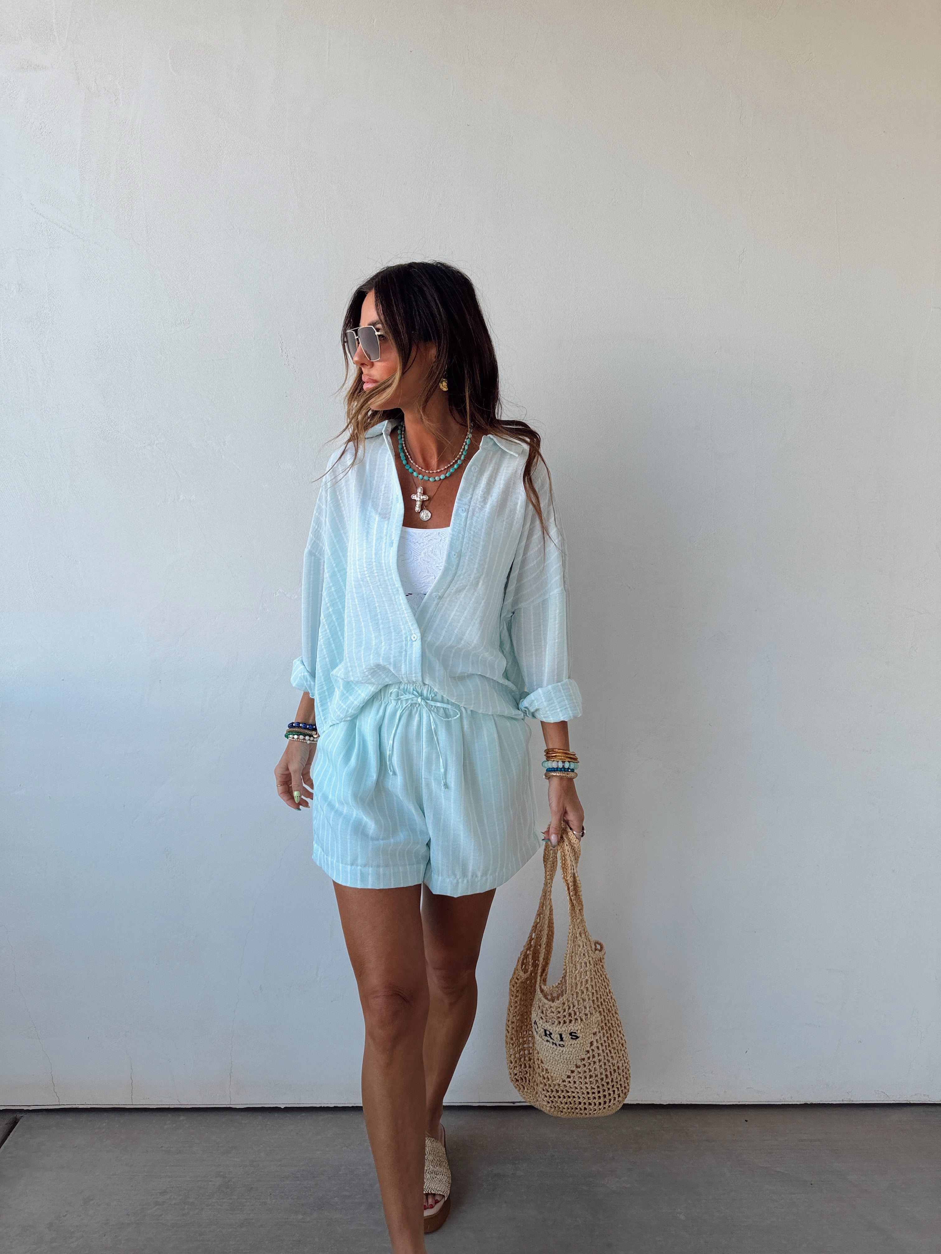 Milan Striped SHORTS