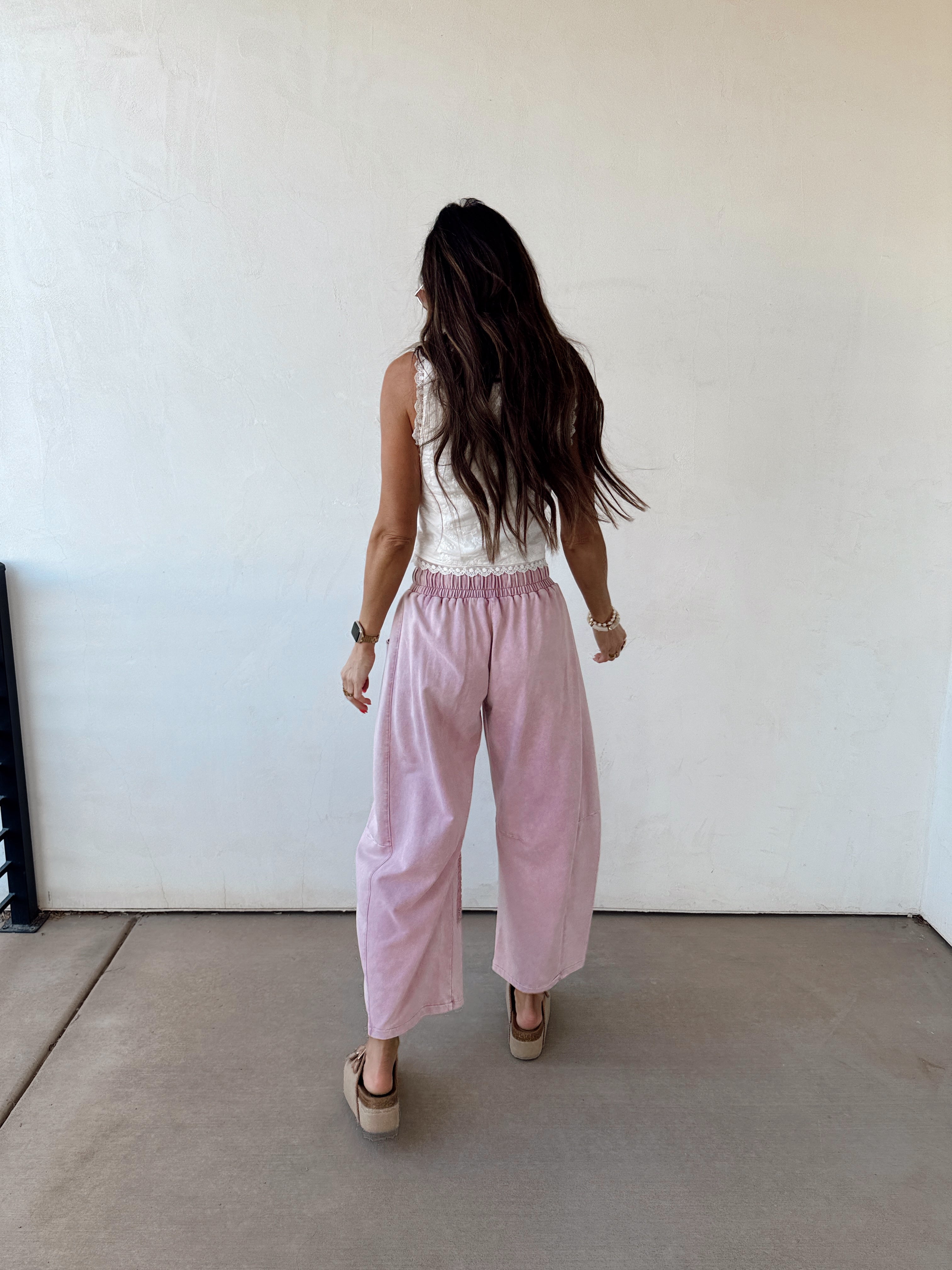 Flower Child Barrel Sweats