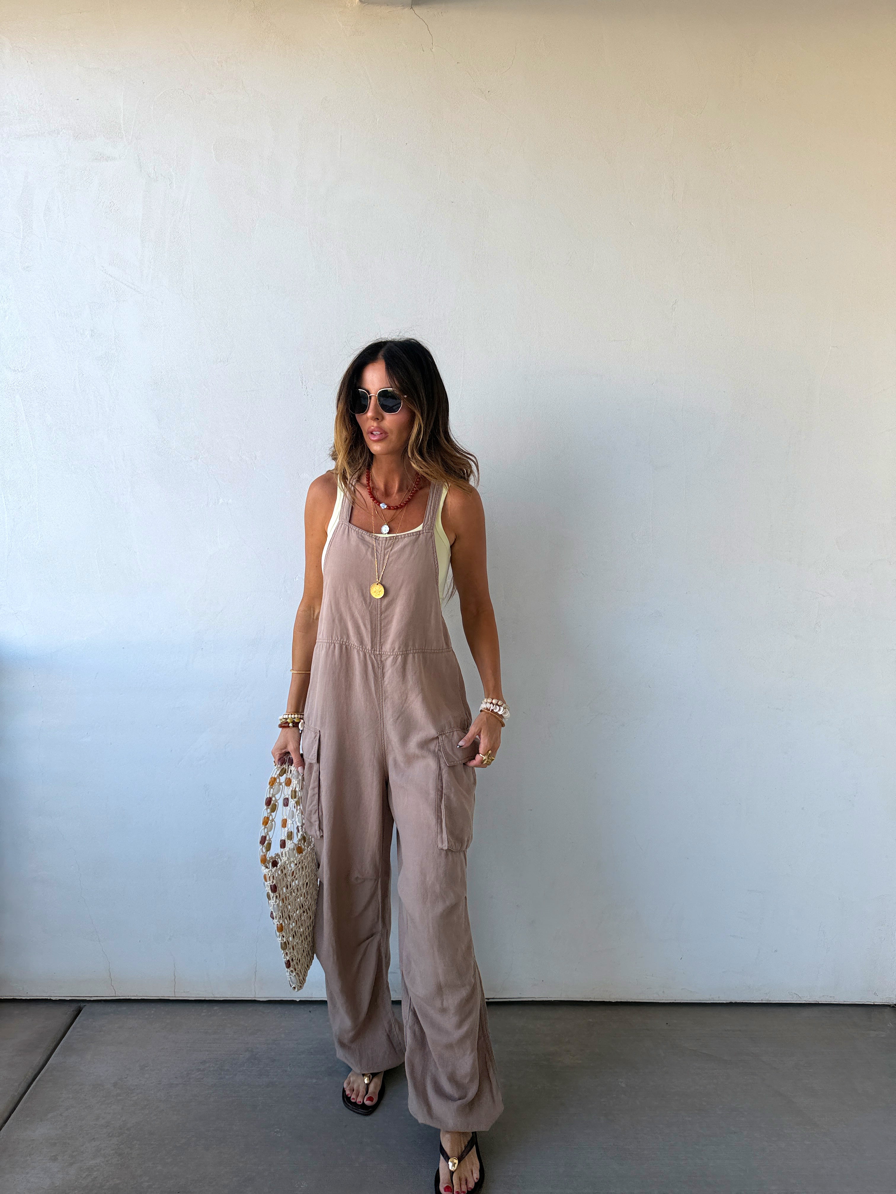 Cool-Girl Cargo Overalls