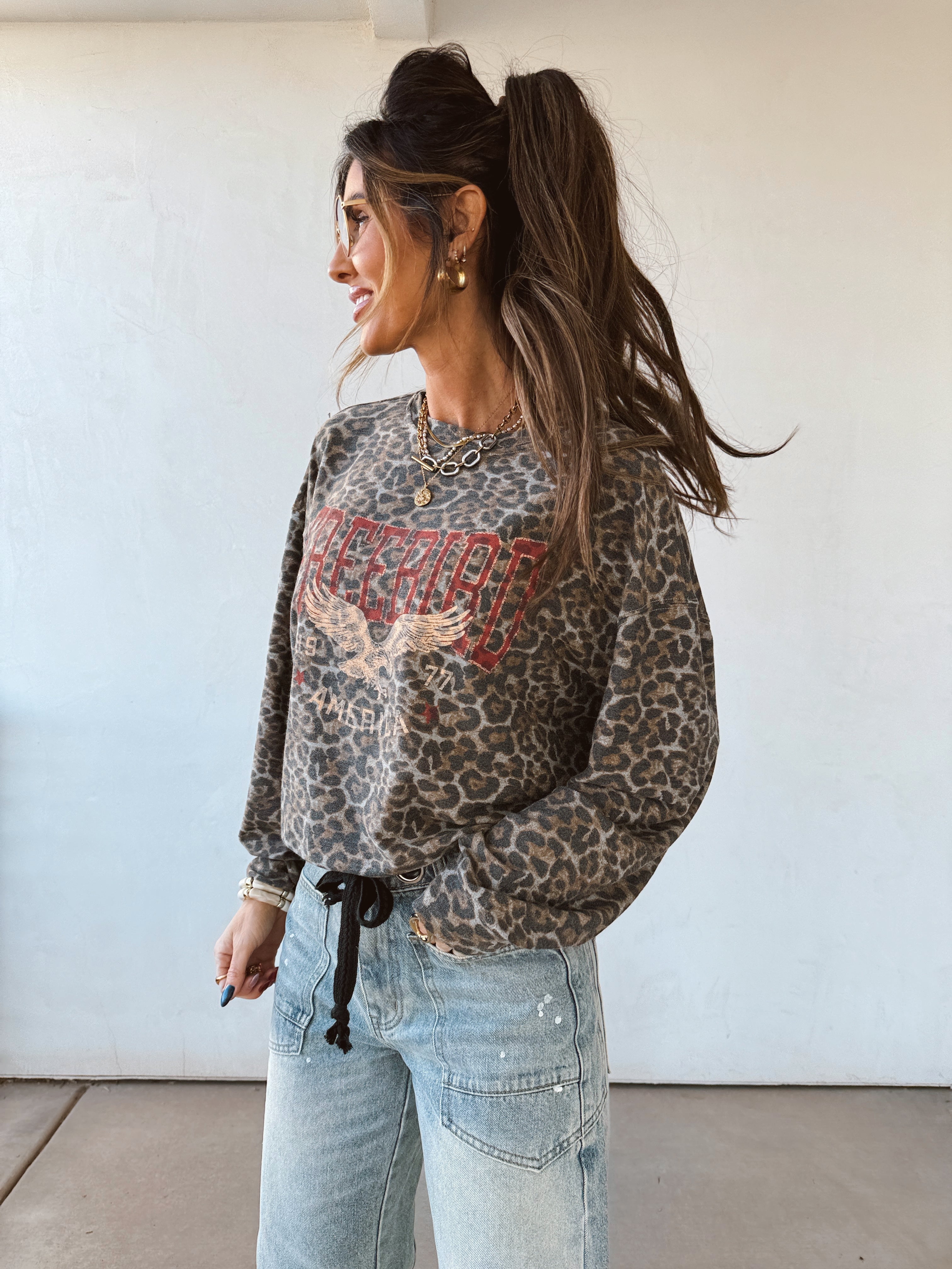 Free Bird Leopard Graphic