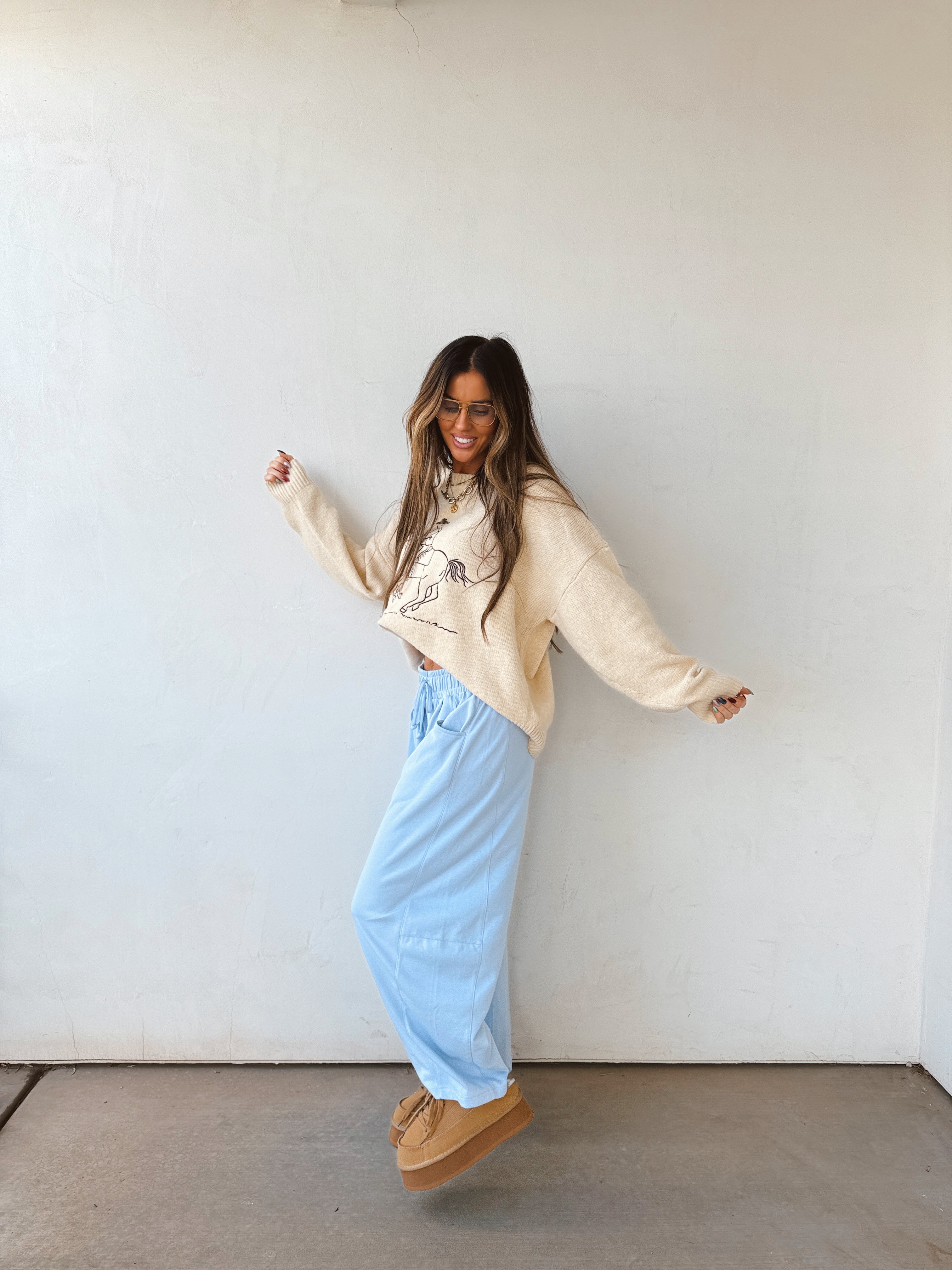 Chill Pill Barrel Sweats-NEW COLOR!!