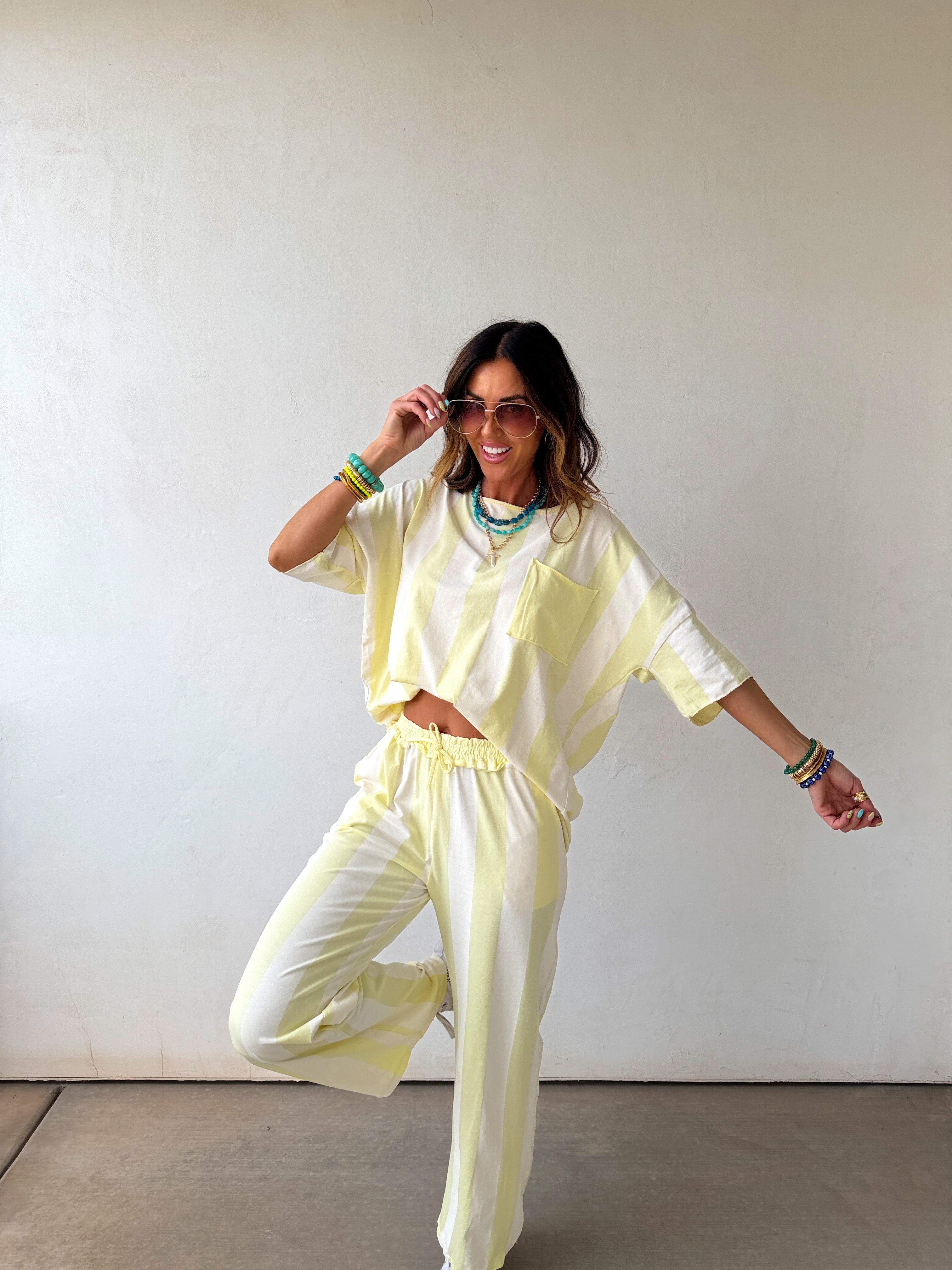 YOLO Striped Set