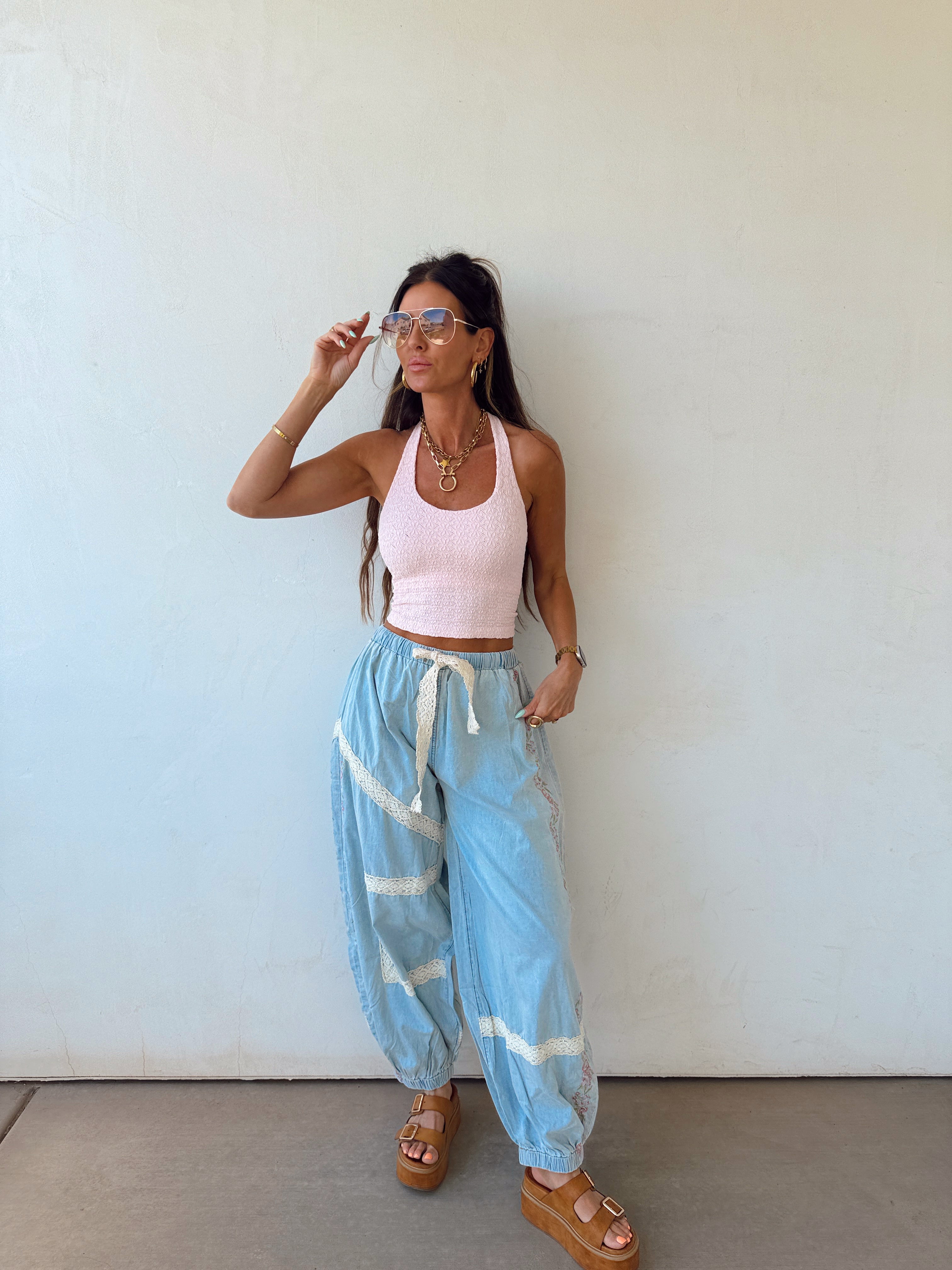 Bloomside Denim Joggers