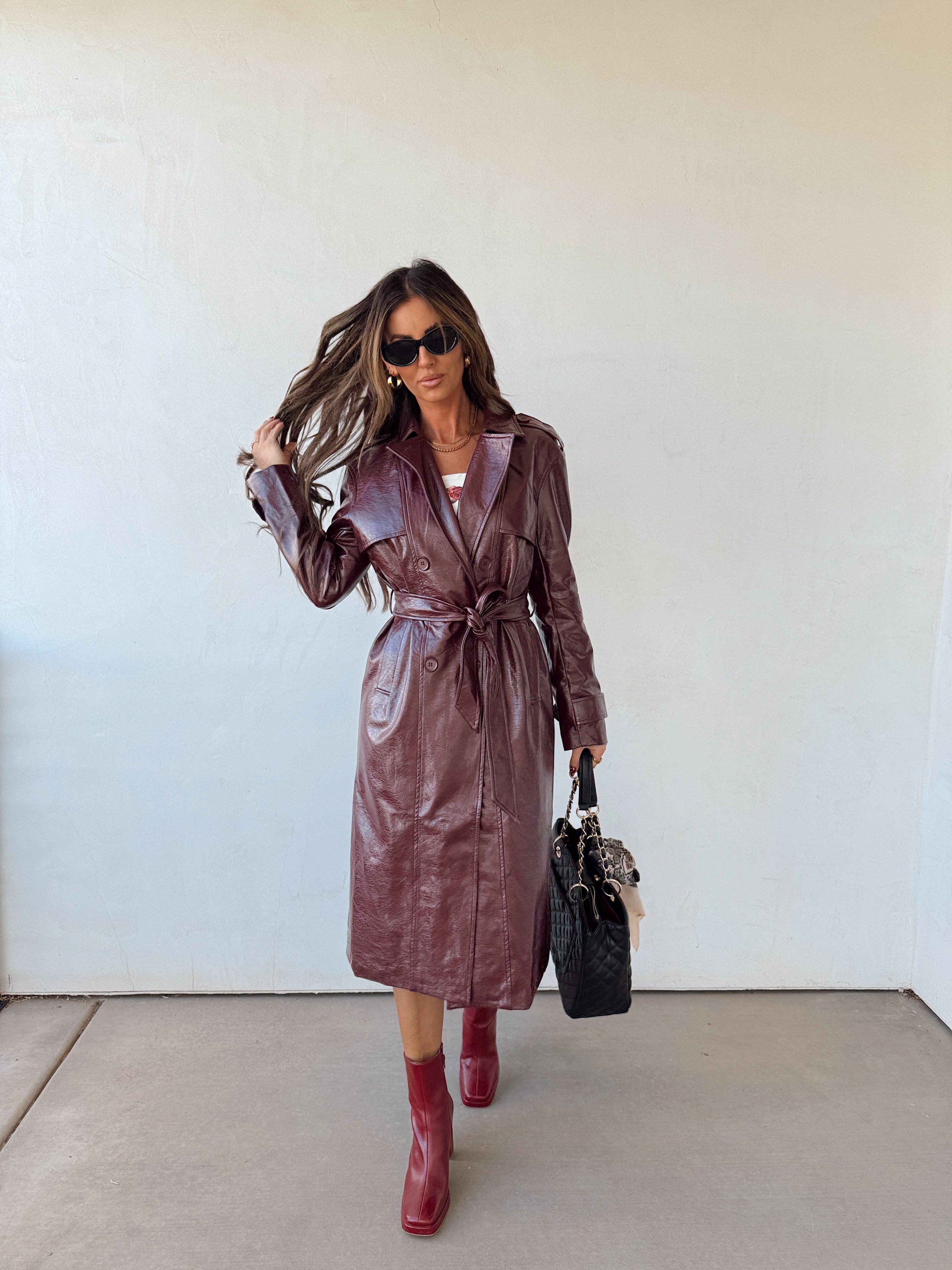 Rosewood Trench Coat